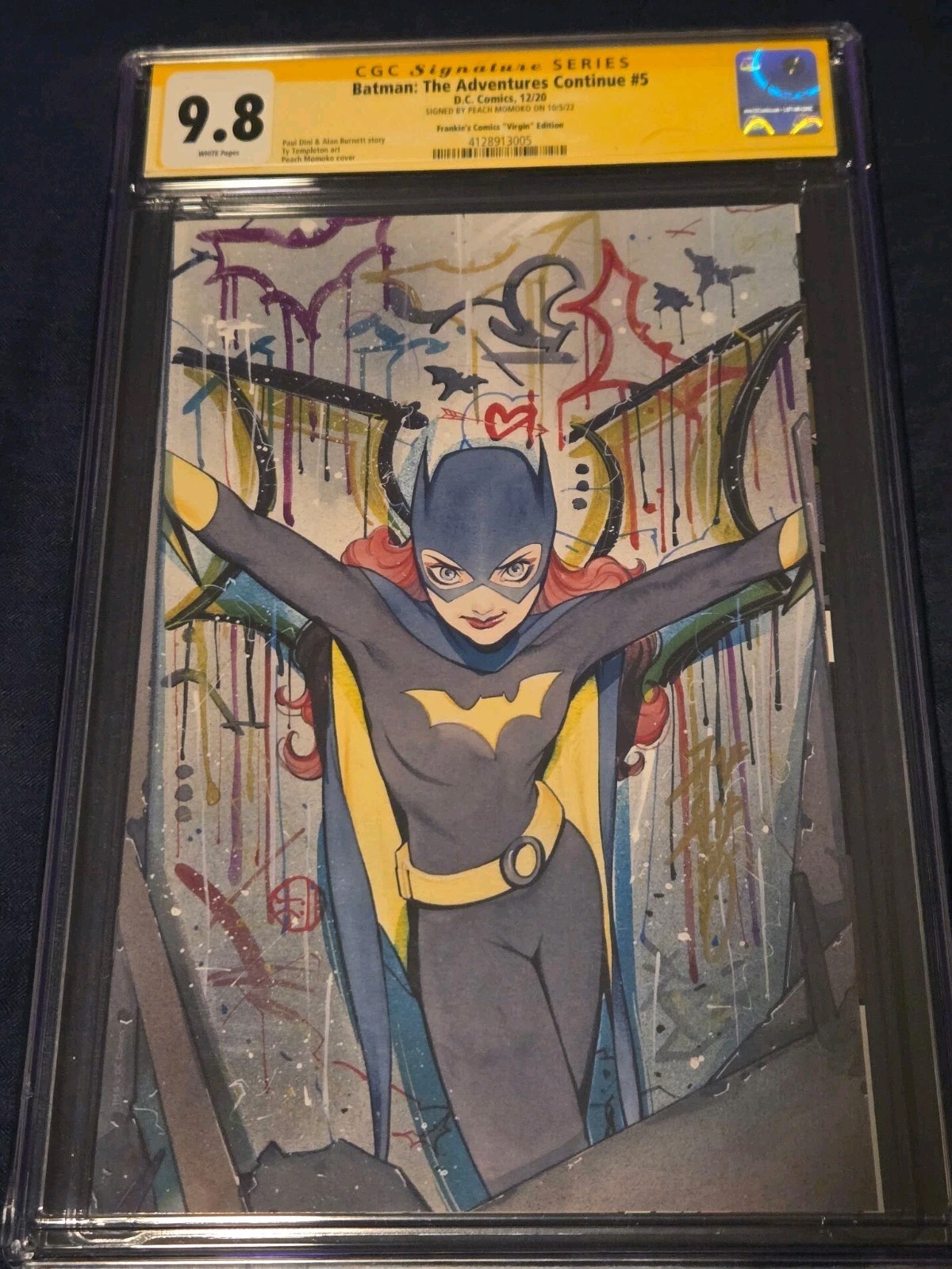 CGC SS 9.8 Batman: The Adventures Continue #5. Signed by Peach Momoko.