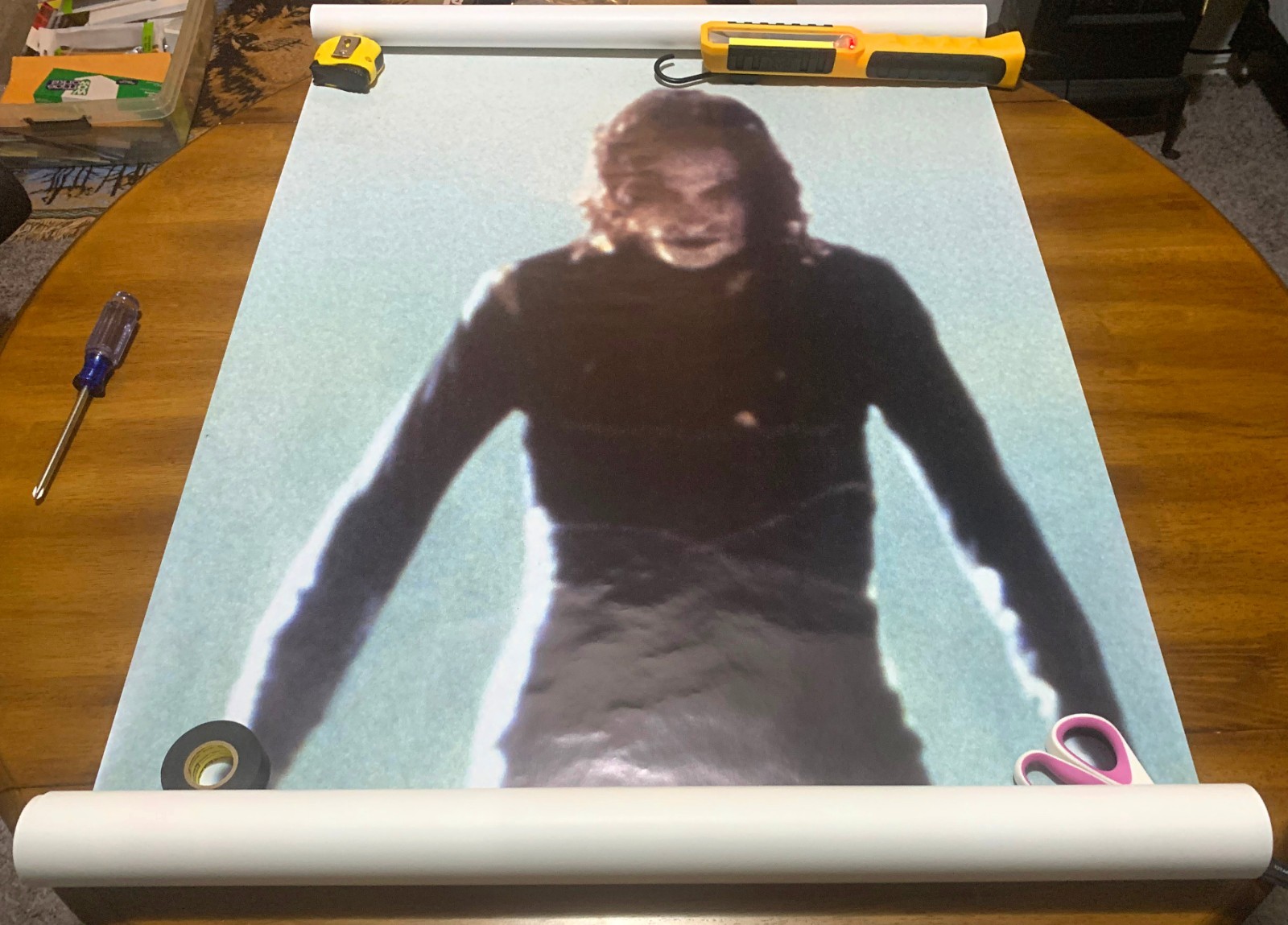 Rare New Original Licensed 1994 The Crow Brandon Lee Movie Door Poster (72x26)