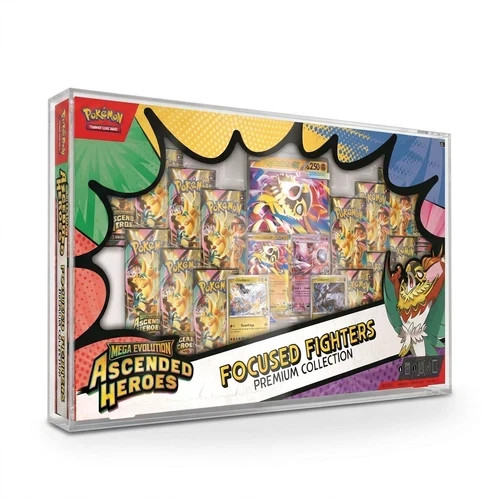 Acrylic Case fits Ascended Heroes Focused Fighters Premium Collection