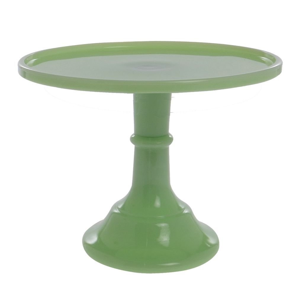 Mosser Glass Jade 10 Inch Cake Plate, Green
