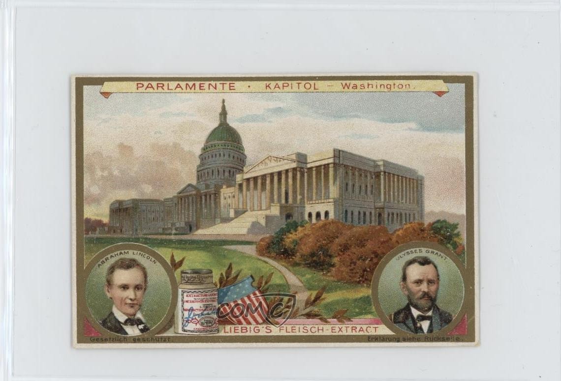 1904 Liebig Parliament Buildings German US Capitol Building Abraham Lincoln 04le