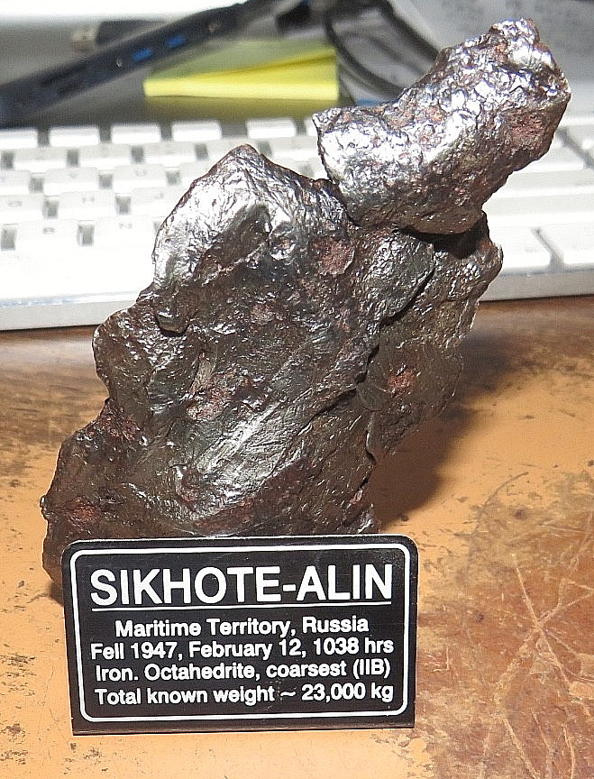 Sikhote-Alin Meteorite Shrapnel Authentic Iron Meteorite  154 gm RUSSIA .34 GLBS