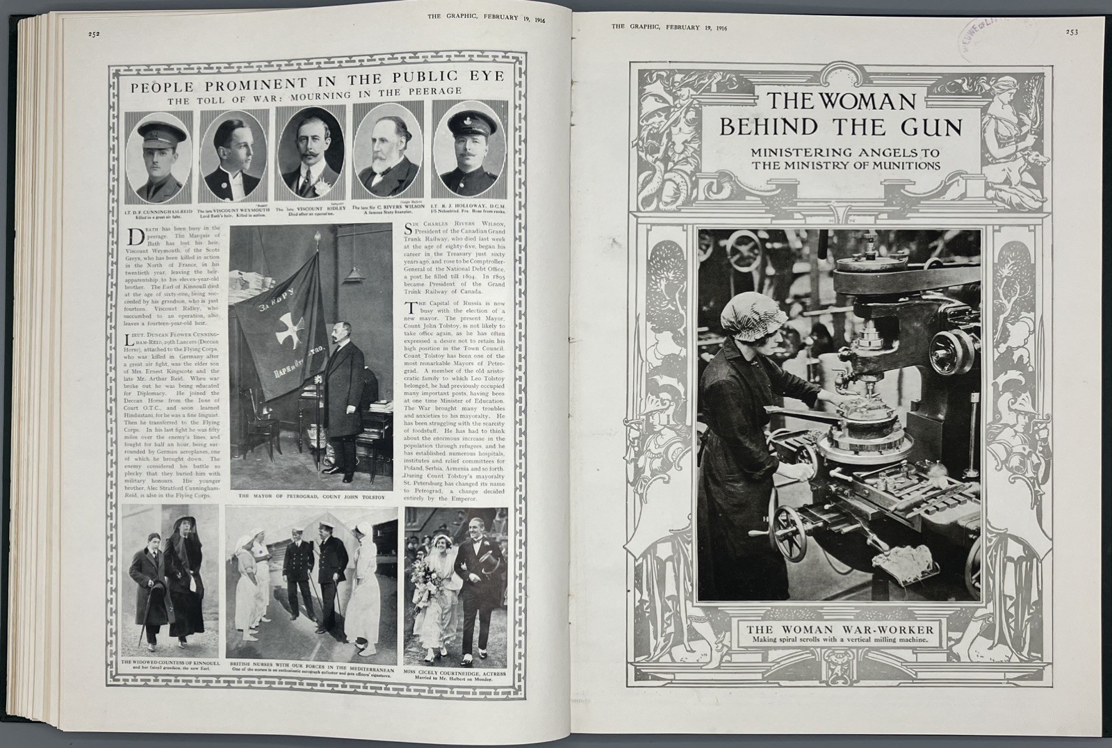 The Graphic Illustrated Newspaper 1916 Jan-Mar Vol 93 Woman Warrior  Indian Army