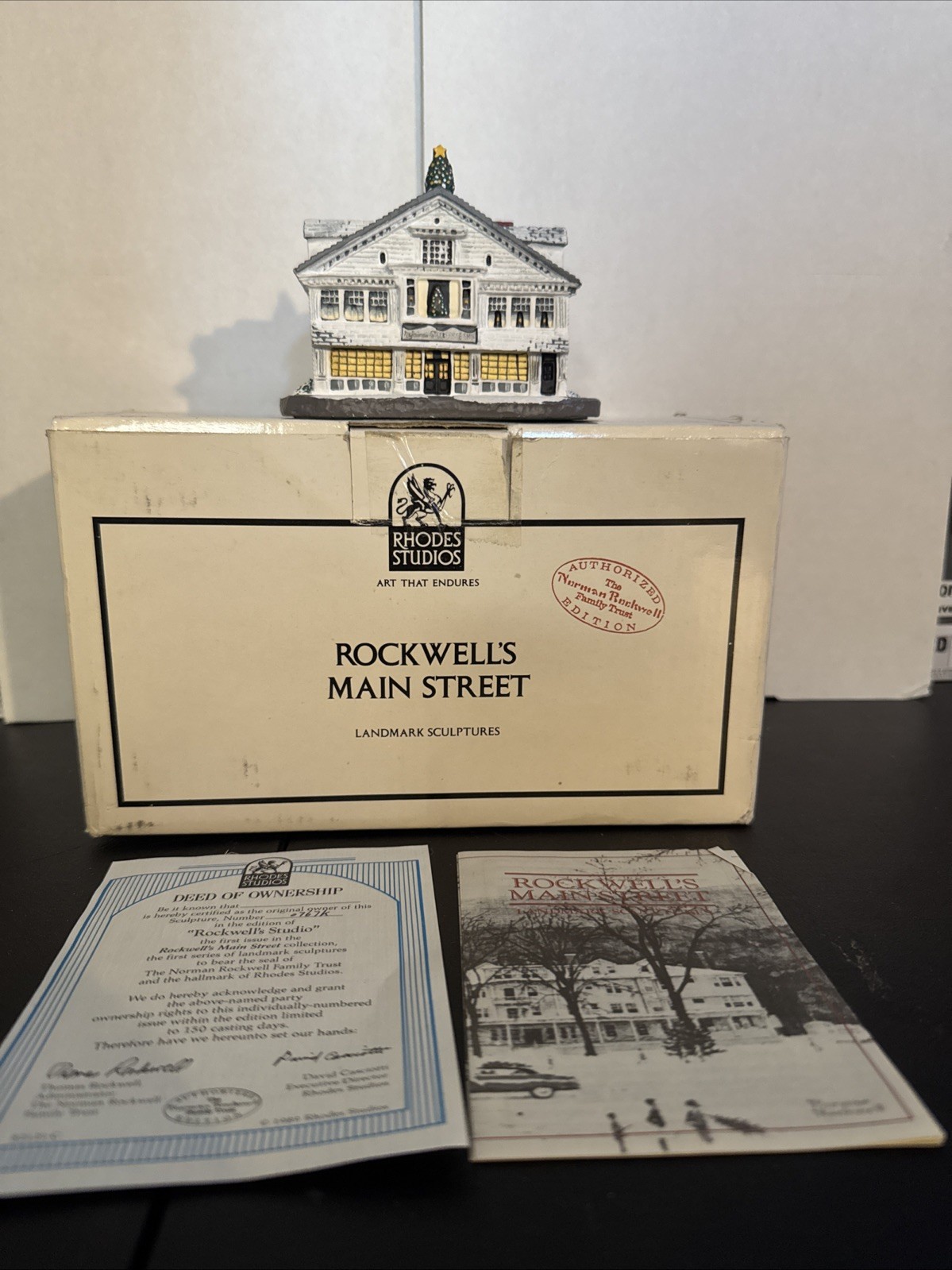 Norman Rockwell\'s Main Street Collection Rockwells Studio 82121 With COA