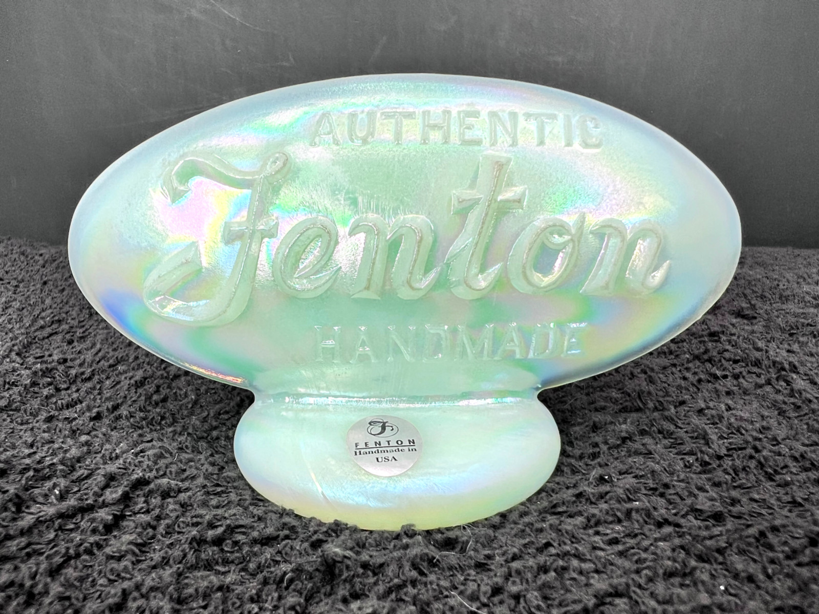 Fenton Sea Mist Green Logo Dealer Sign - 9499 P2 Sticker