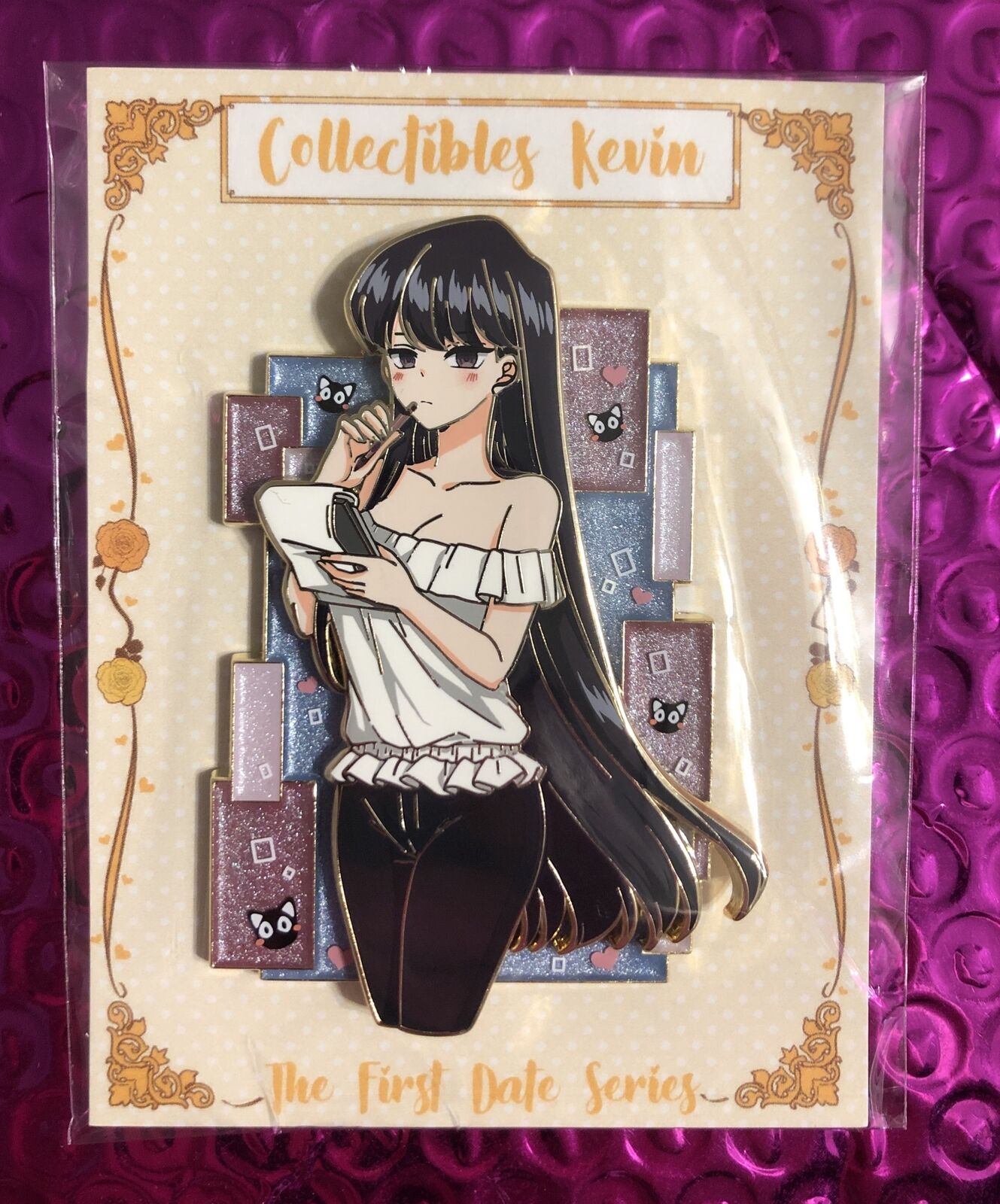 Komi Can’t Communicate Limited Edition Collectibles Kevin Gold Plated Enamel Pin