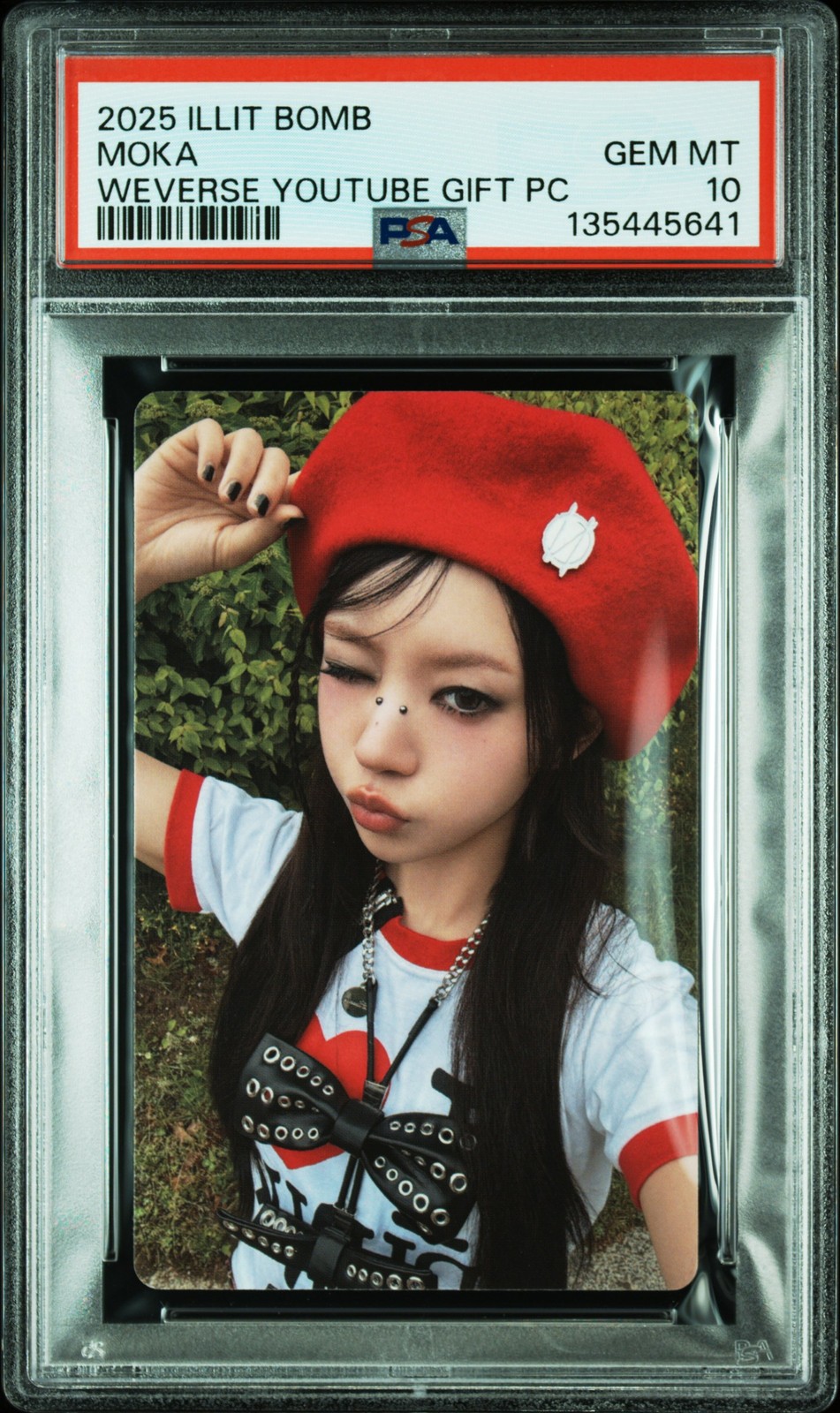 2025 ILLIT 3RD MINI ALBUM BOMB WEVERSE SHOP YOUTUBE GIFT PHOTOCARDS MOKA PSA 10