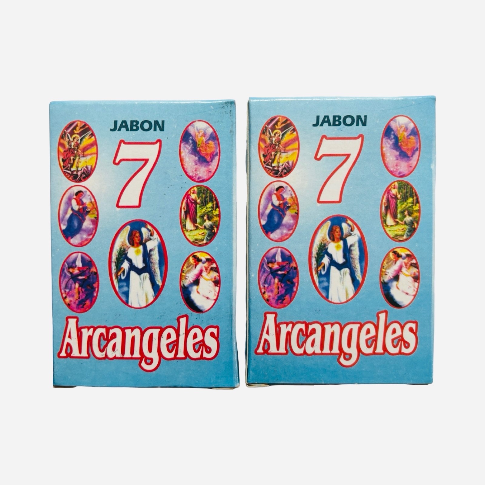 2 PACK- 7 Arcangeles Jabon - 7 Archangels Spiritual Soap. San Miguel San Rafael