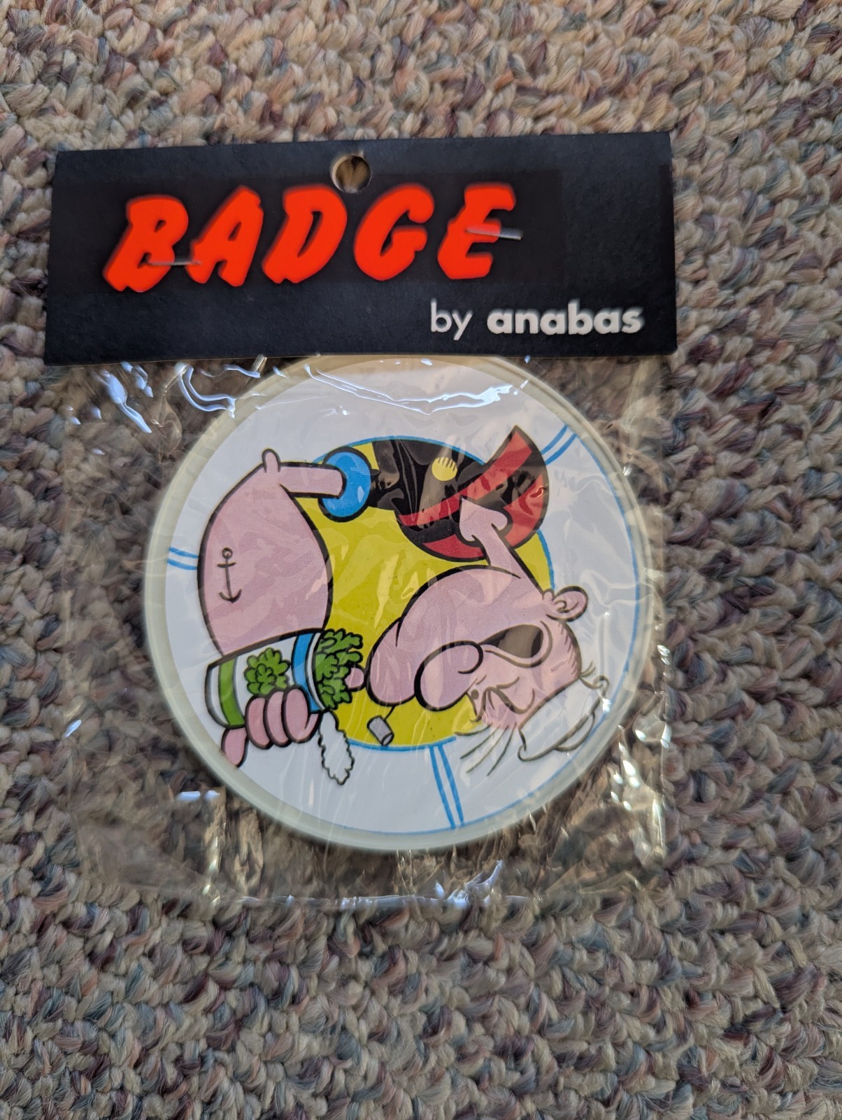 Anabas Popeye Badge - Vintage Collectible