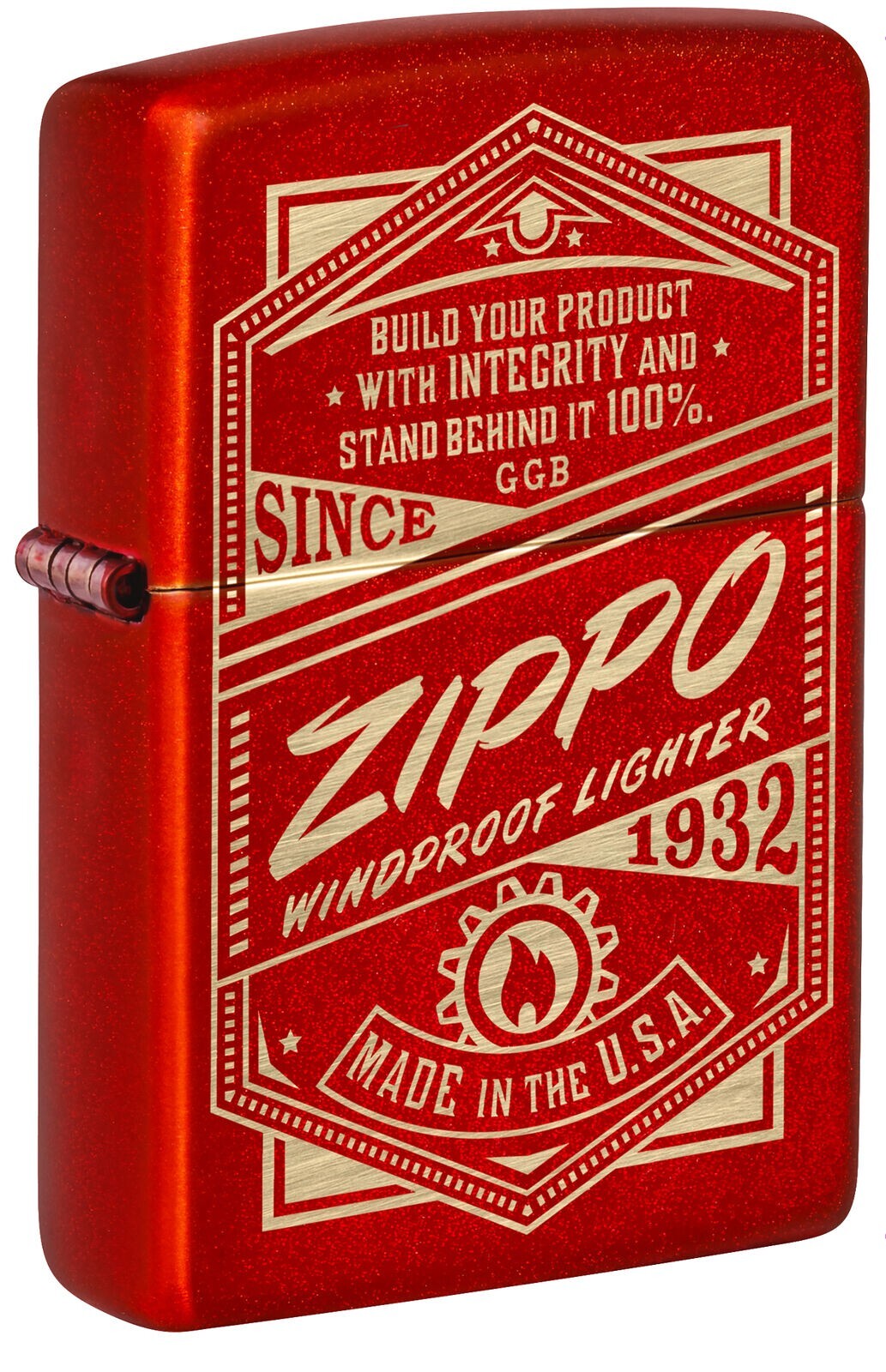 Zippo It Works Design Metallic Red 48620 Zippo It Works Design Metallic Red 48620
