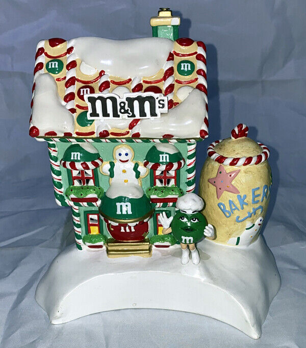 DEPARTMENT 56 M&M\'s Christmas Bakery Ceramic building- Not Complete