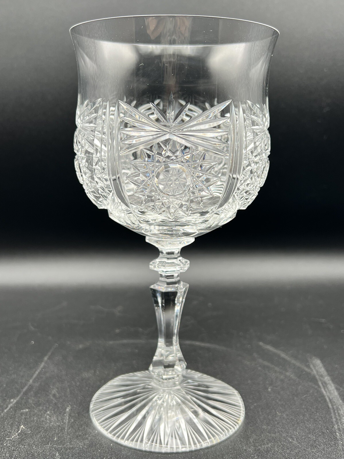 Pepi Hermann Snowflake Wine Glass, 7 1/4\ Pepi Hermann Snowflake Wine Glass, 7 1/4\
