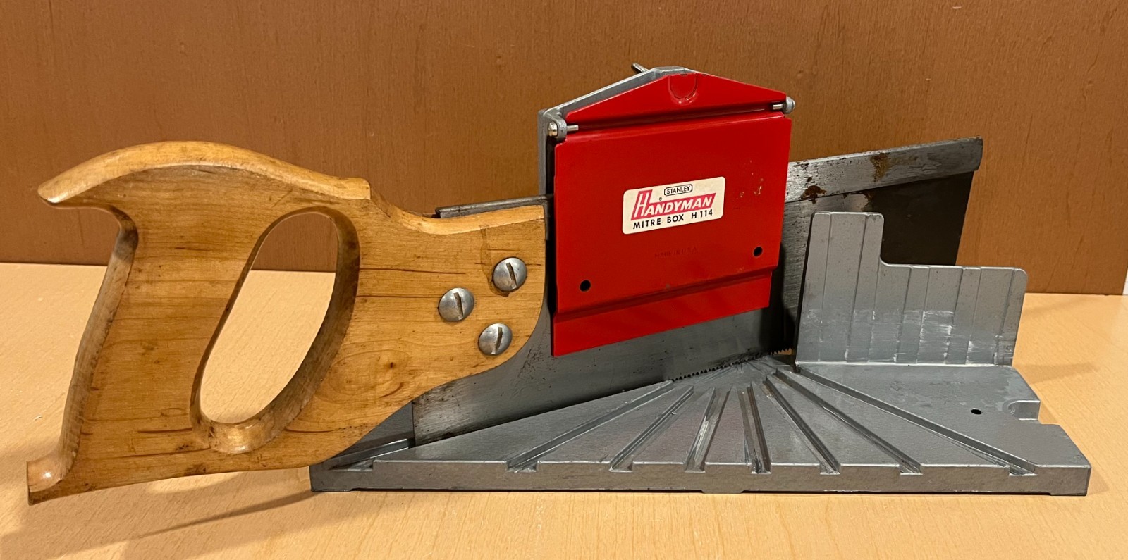 Vintage Stanley Handyman Mitre Box  H114 and 12