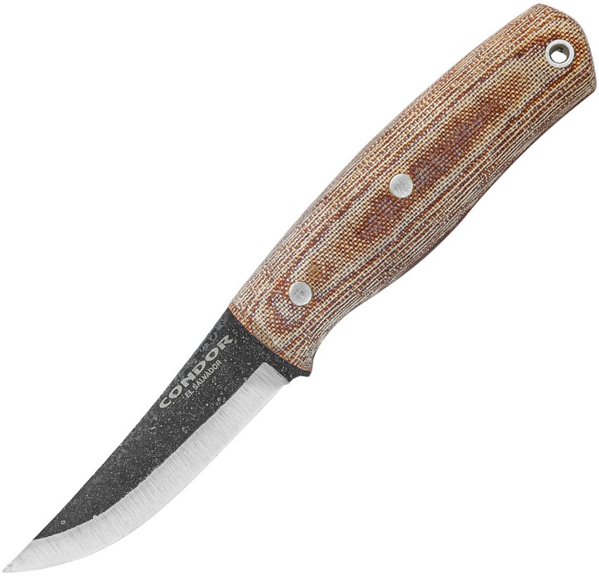 Condor Kambo Pukko Natural Micarta 1075 Carbon Steel Fixed Blade Knife 397330HC Condor Kambo Pukko Natural Micarta 1075 Carbon Steel Fixed Blade Knife 397330HC