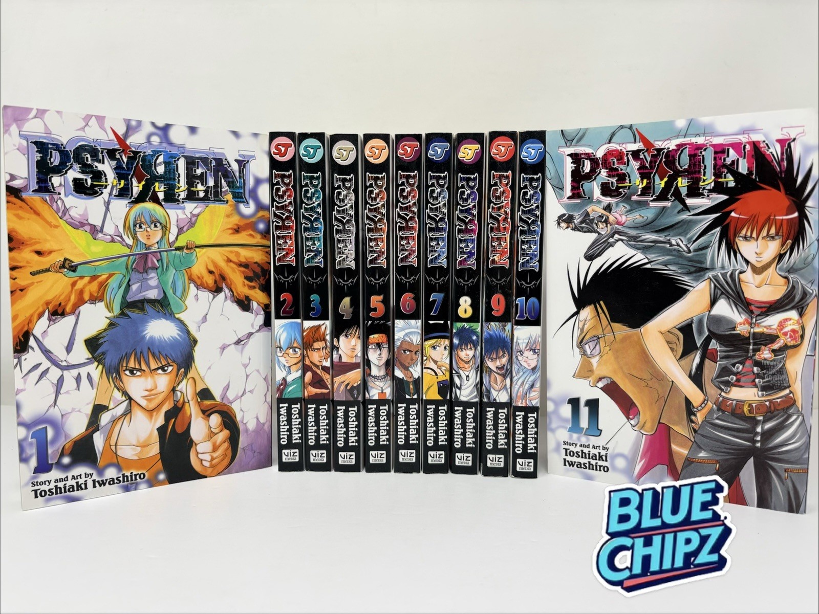 Psyren Manga Volumes 1-11 Lot English VIZ Shonen Jump Toshiaki Iwashiro 1st Ed