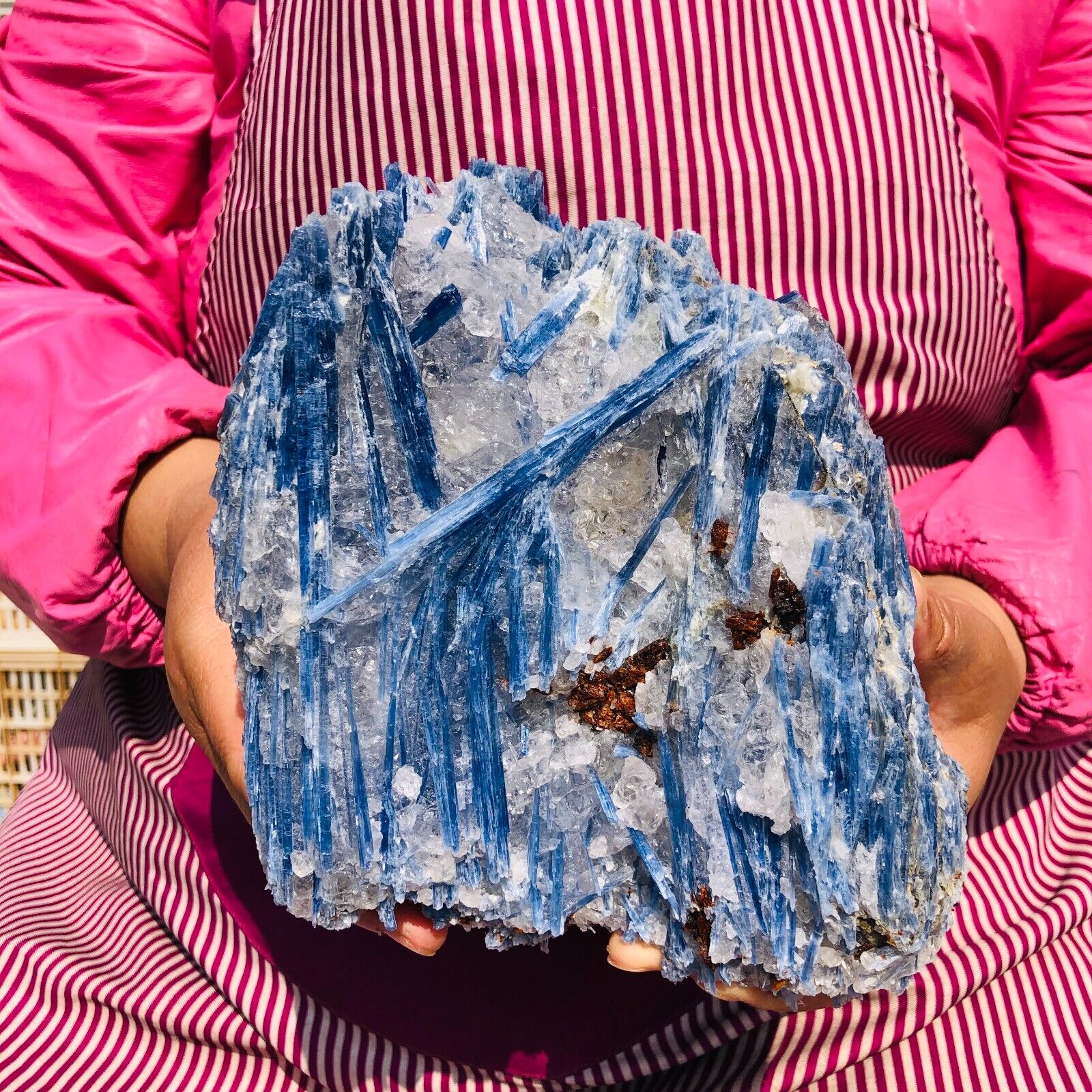5.14LB Natural Blue Crystal Kyanite Rough Gem mineral Specimen Healing 621