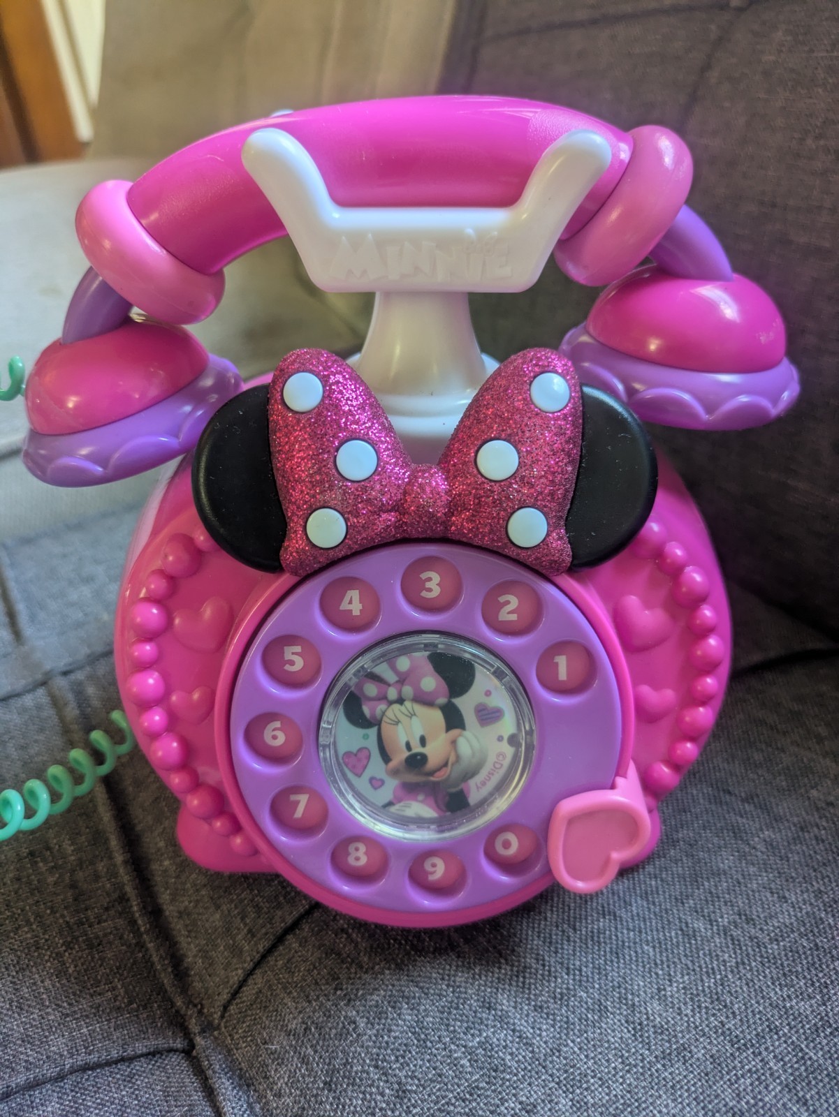 Disney Minnie Mouse Pink Telephone Happy Helpers Talking Toy 