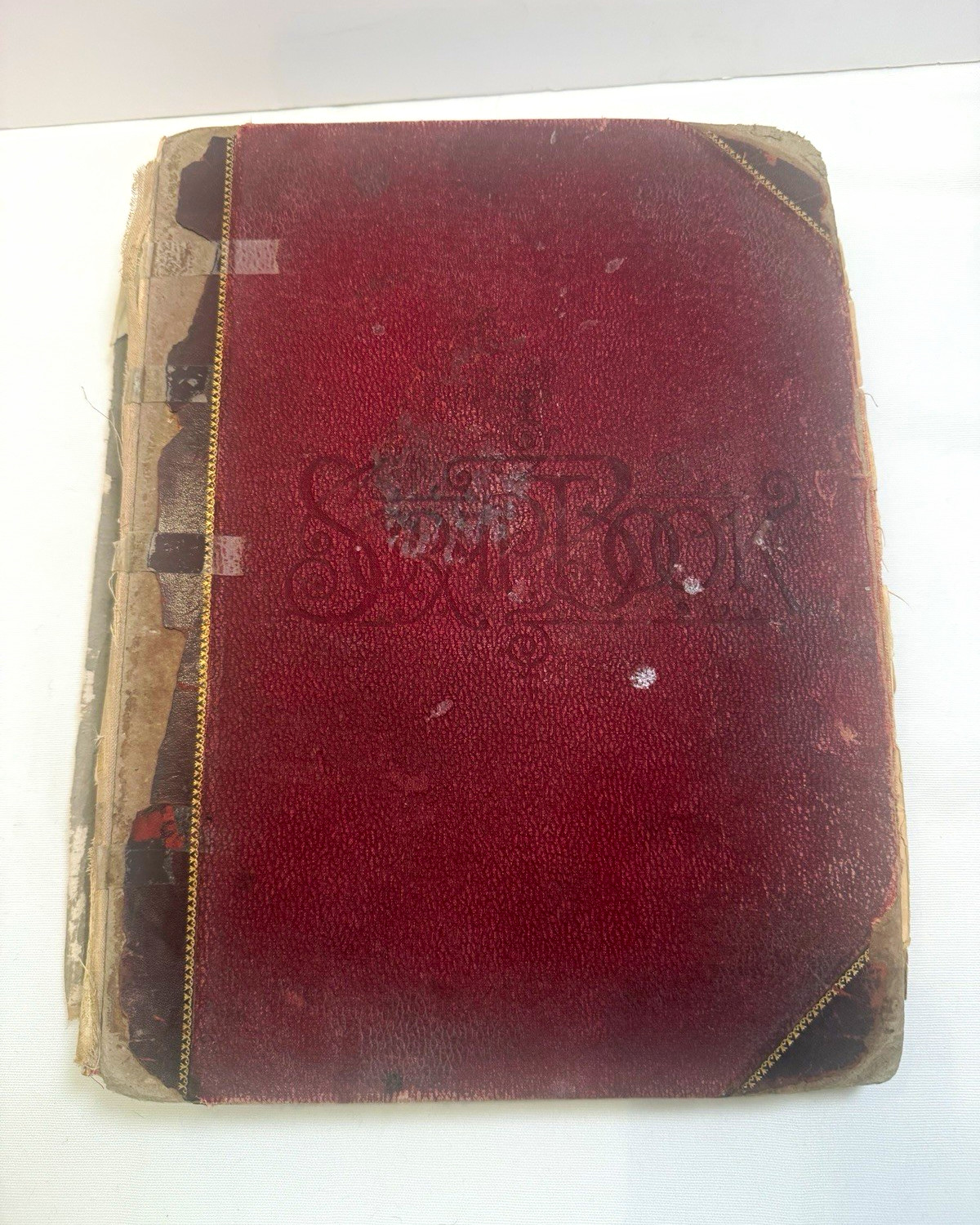 Antique 1890s Scrapbook 1899 Victorian Ephemera Photos Letters Envelopes Utica