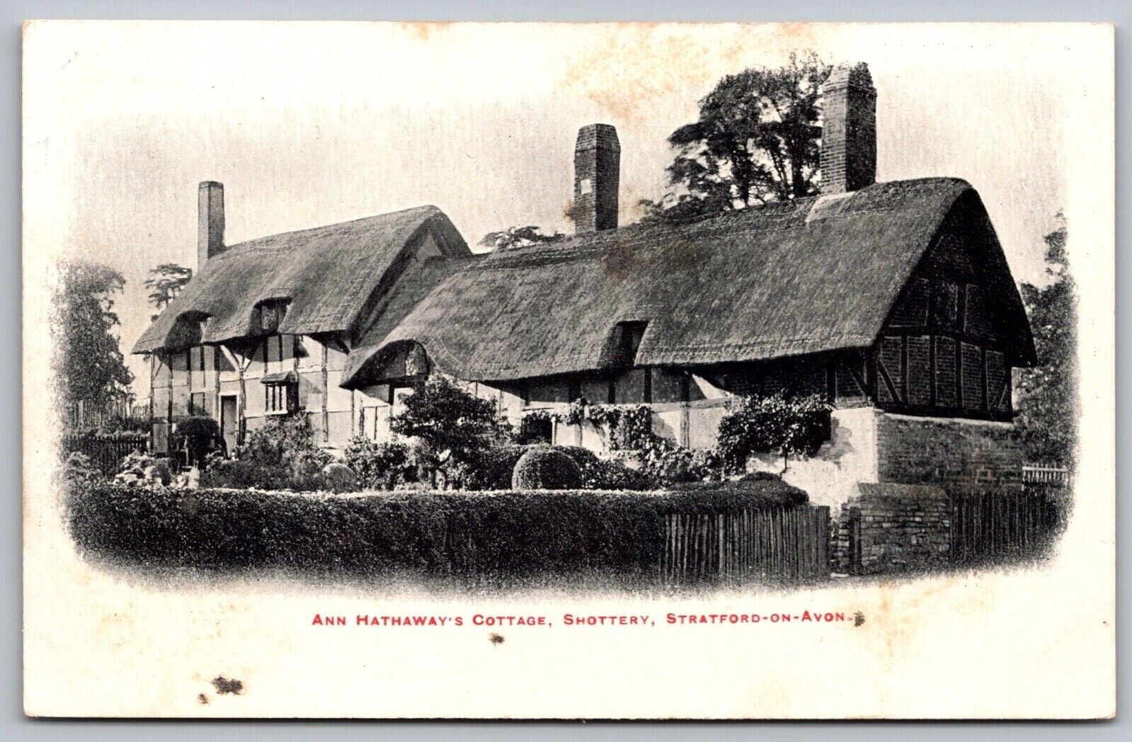 Ann Hathaways Cottage Shottery Stratford On Avon Postcard UNP British Isles