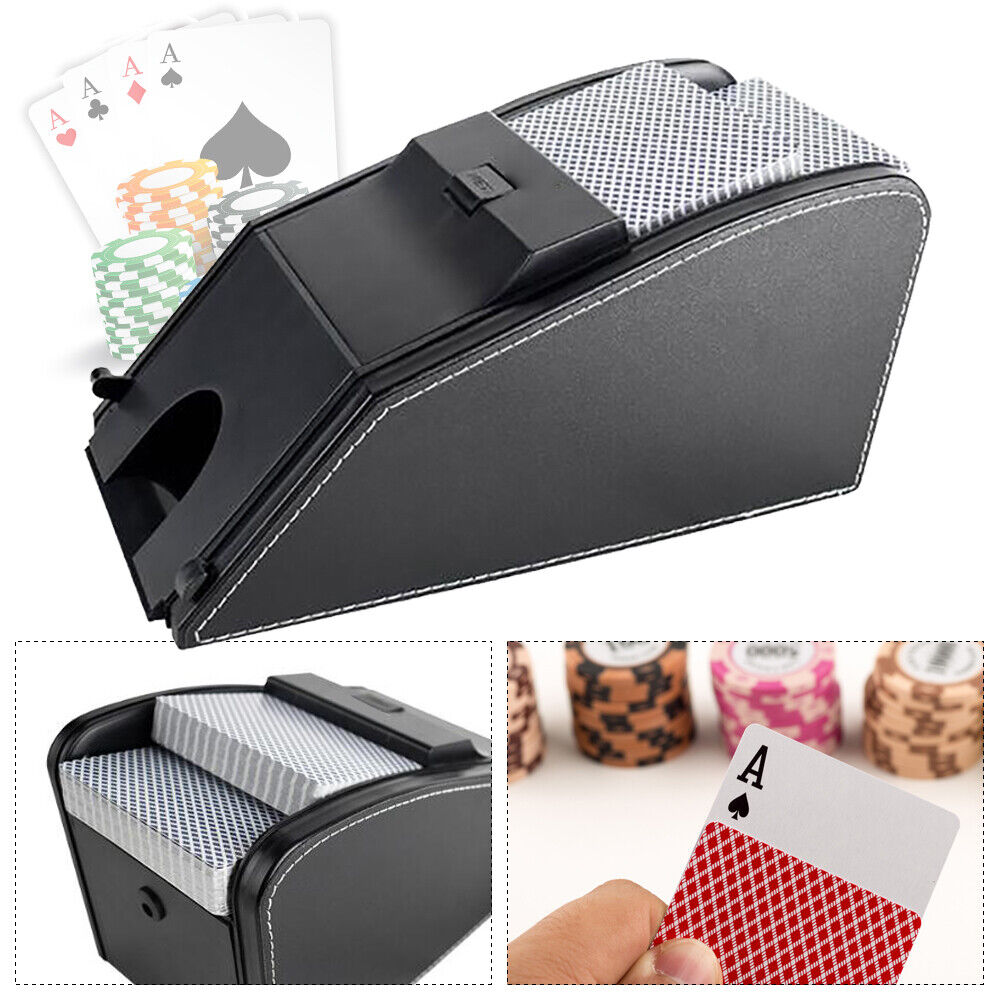 NEW Automatic Electronic Card Casino Shuffler Dealing Dispenser Shuffle Machine 