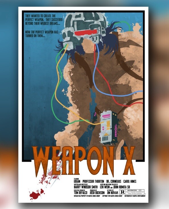Weapon X Original Art 20x30 Print (Unframed)