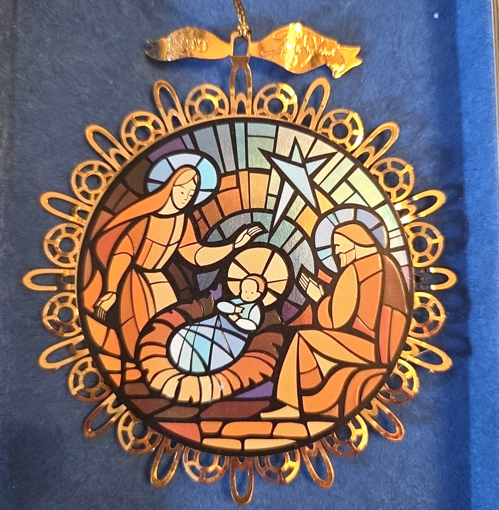 1999 Rolan Johnson Ornament GIFT OF LIFE in Box Certificate Numbered Nativity