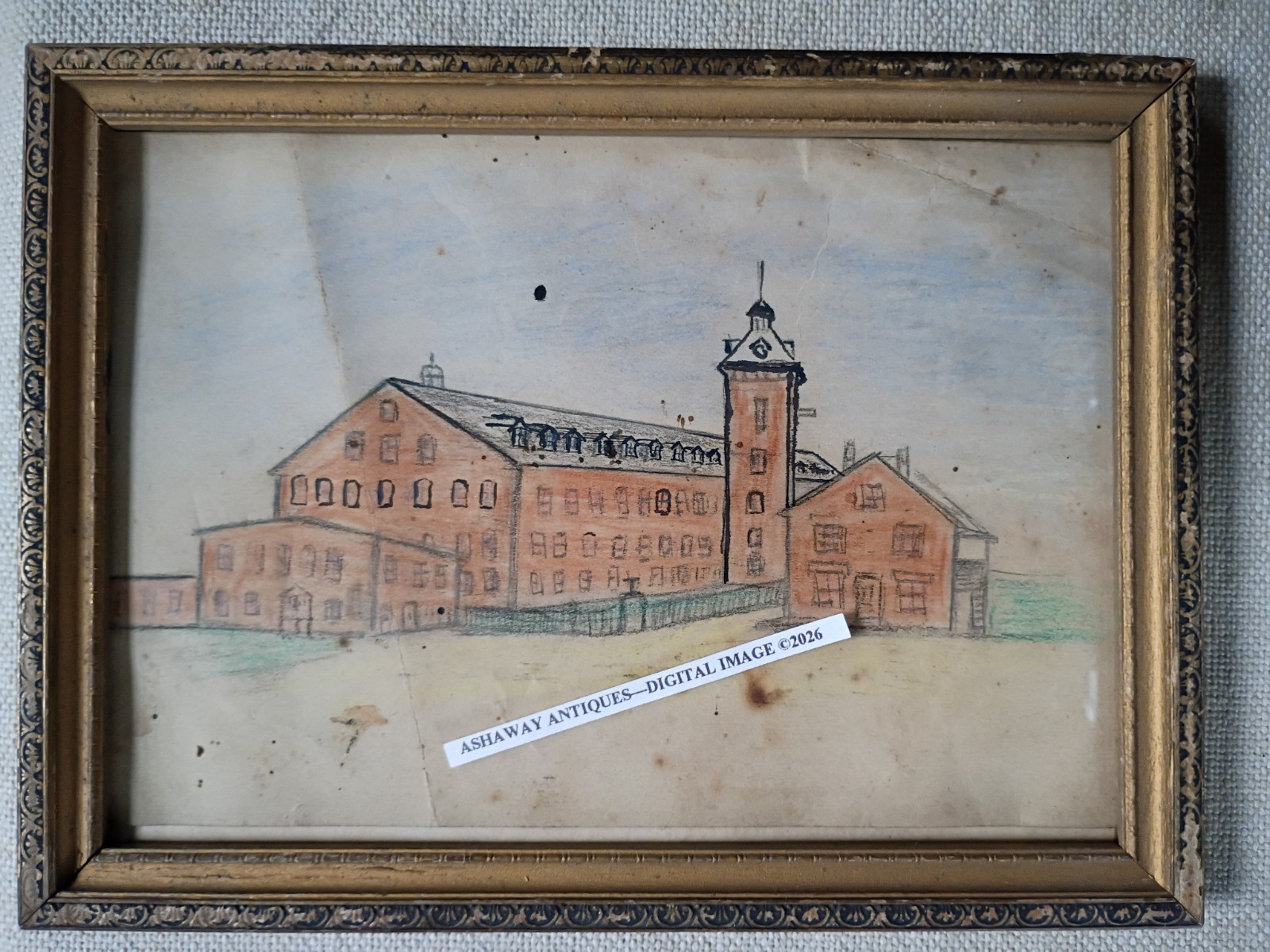 1910s Drawing of ATTAWAUGAN MILL Factory in KILLINGLY CT by C.H. TRUESDELL Supt. 1910s Drawing of ATTAWAUGAN MILL Factory in KILLINGLY CT by C.H. TRUESDELL Supt.