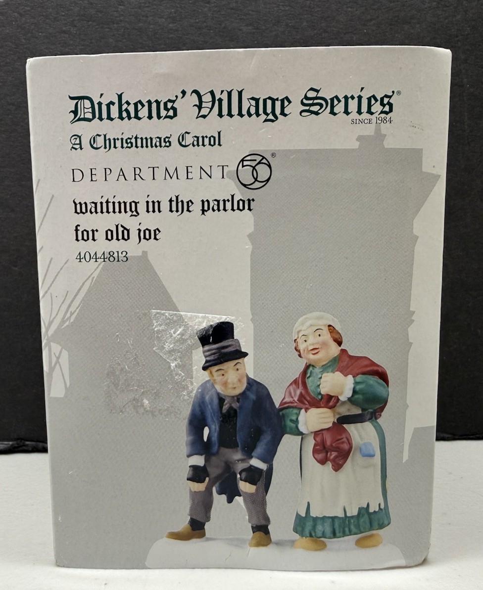 Dept 56 Dickens Village Series Waiting in the Parlor for Old Joe Christmas Carol