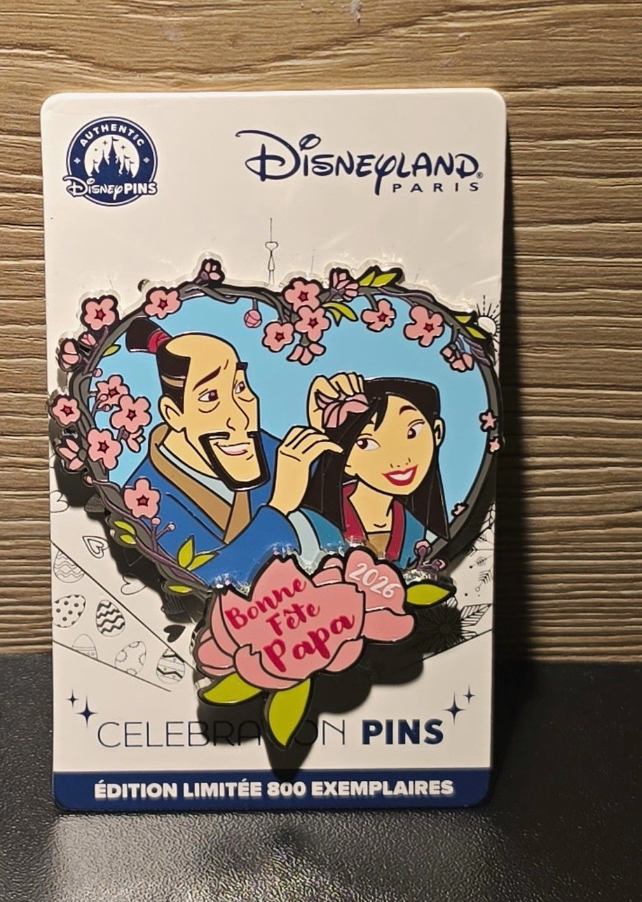 Disneyland Paris Father\'s Day 2026 Mulan Character Single Pin Limited Edition