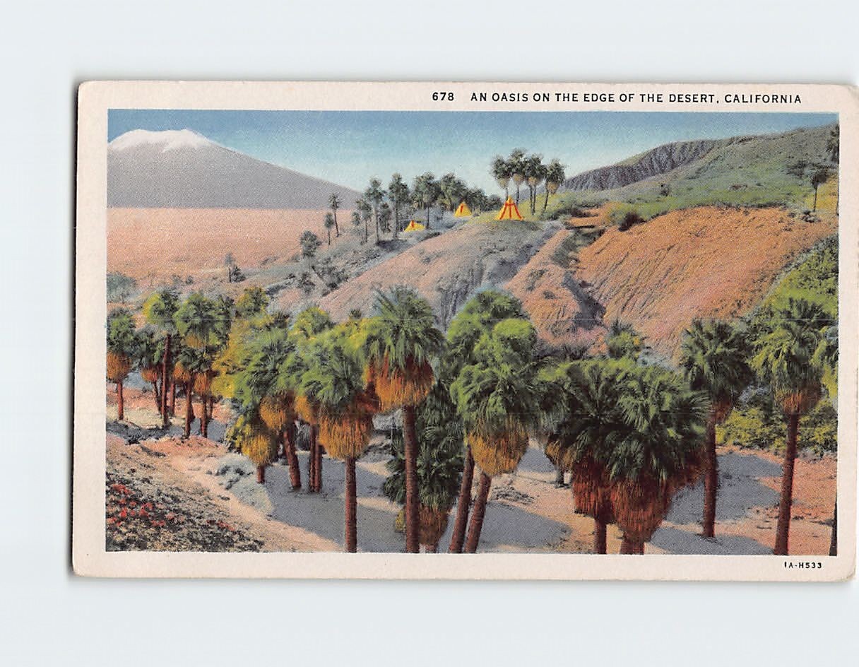 An Oasis on the Edge of the Desert California  P-192372