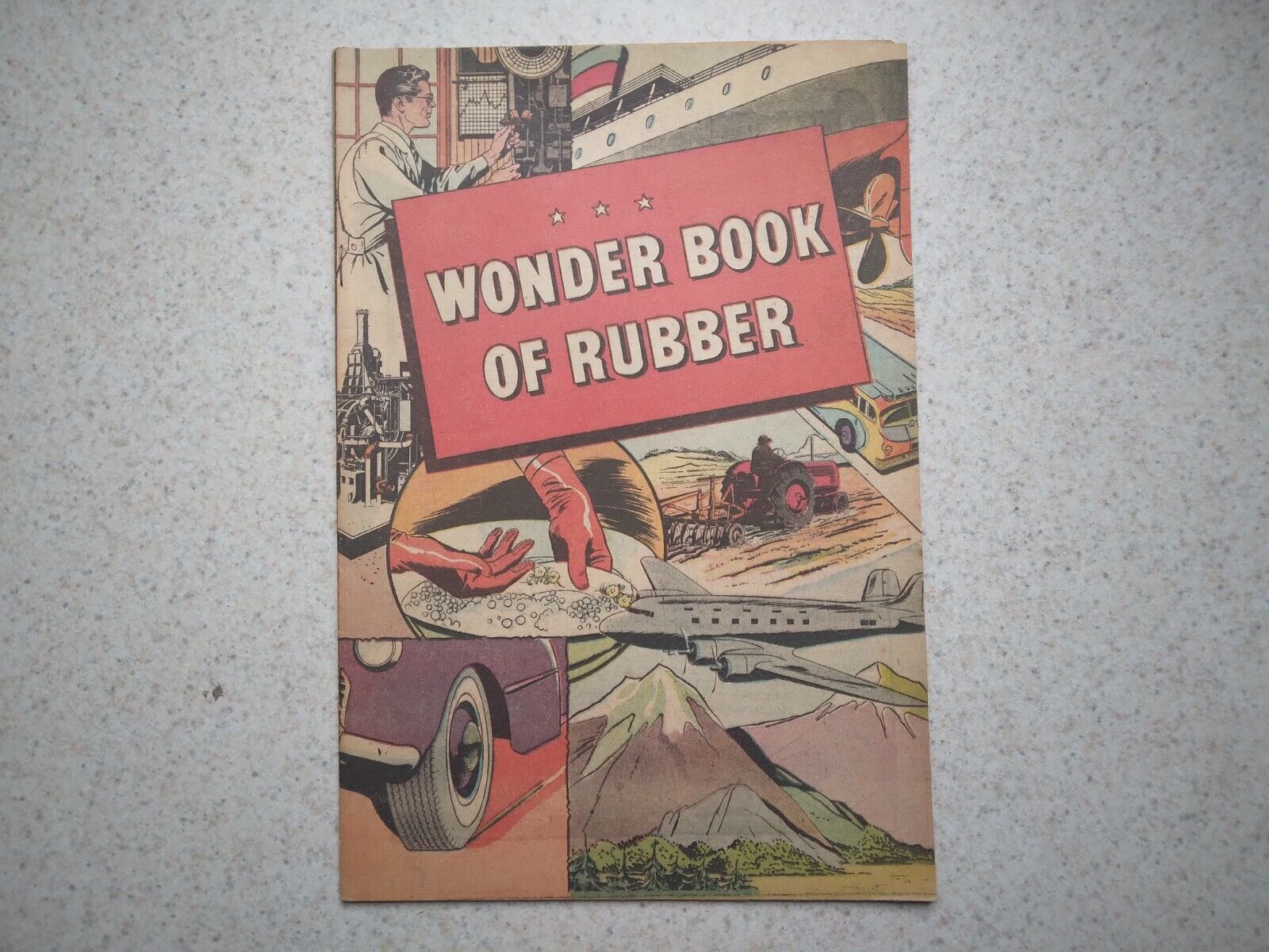 WONDER BOOK OF RUBBER (circa 1954) B.F. Goodrich promotional comic book