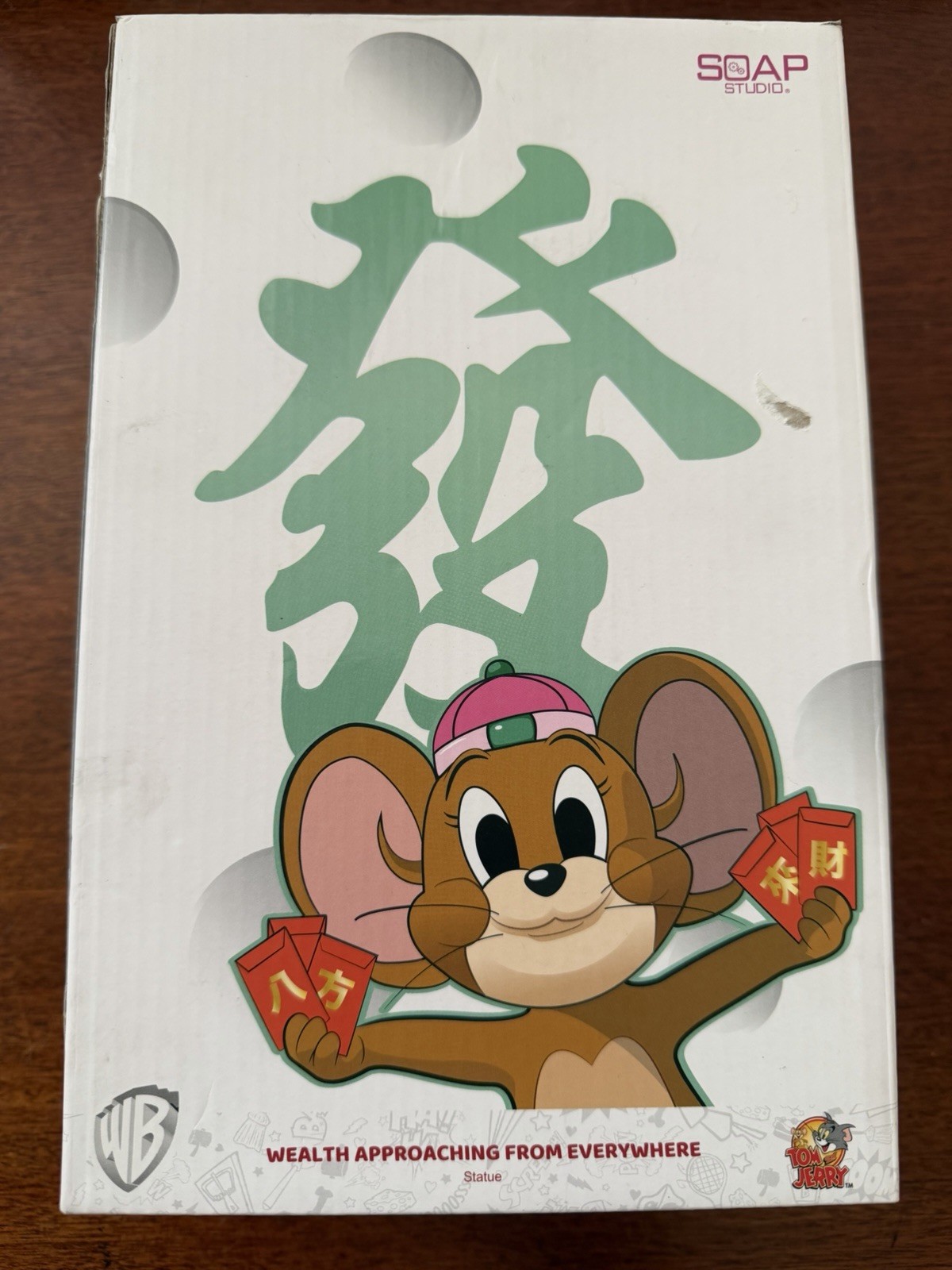 Rare  Tom and Jerry statue Warner Bros SOAP STUDIO CHINESE Wealth Approaching..