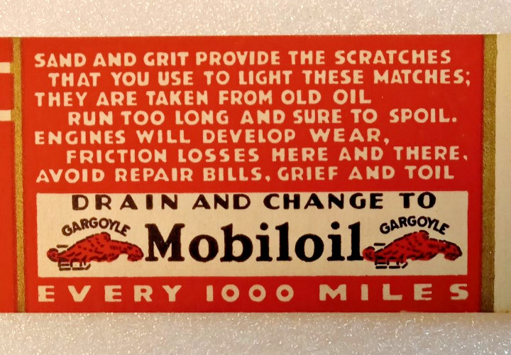 1940\'s  MOBILOIL - GARGOYLE  -  Salesman\'s Sample - NrMint