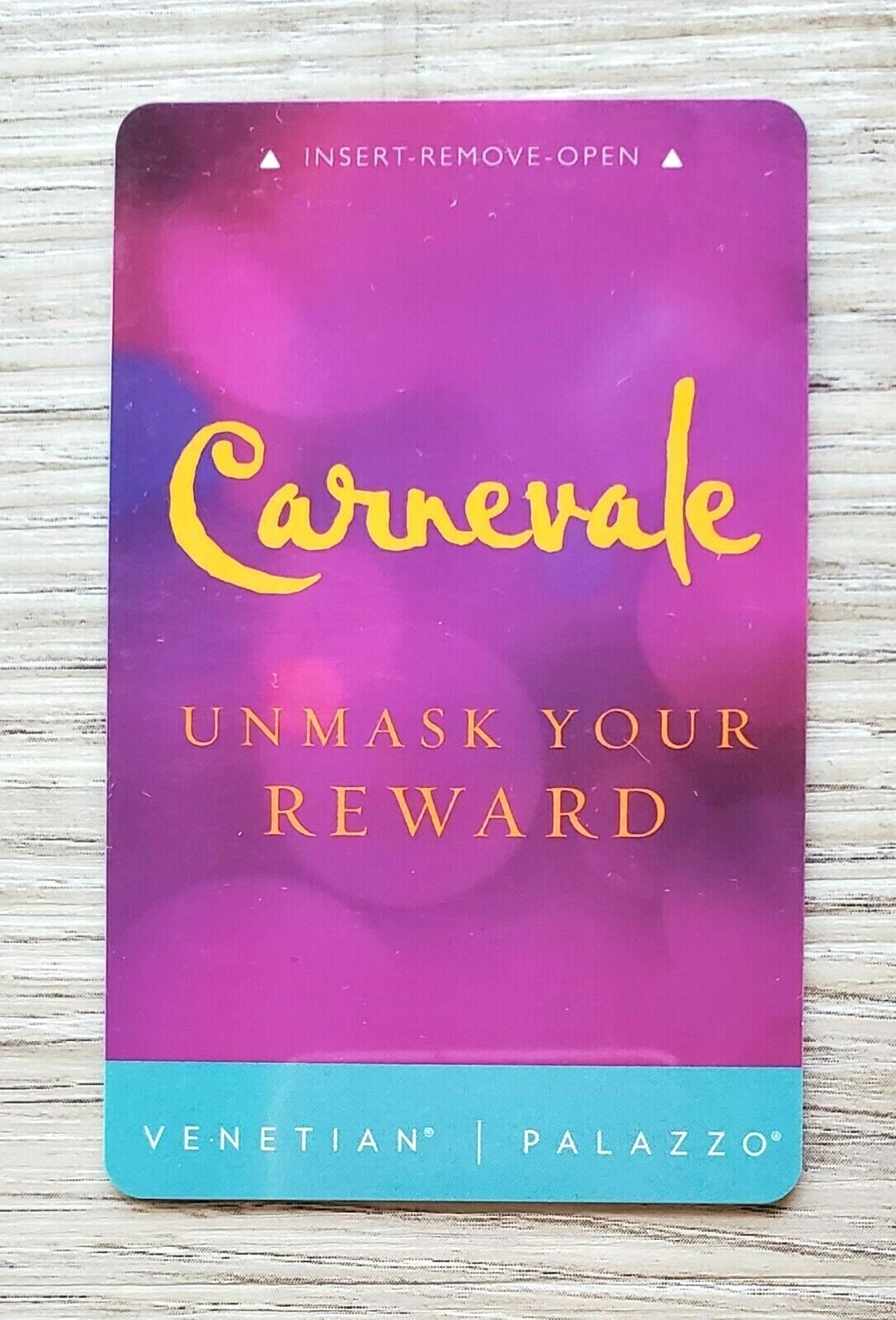 Las Vegas Venetian / Palazzo Carnevale Casino room Key