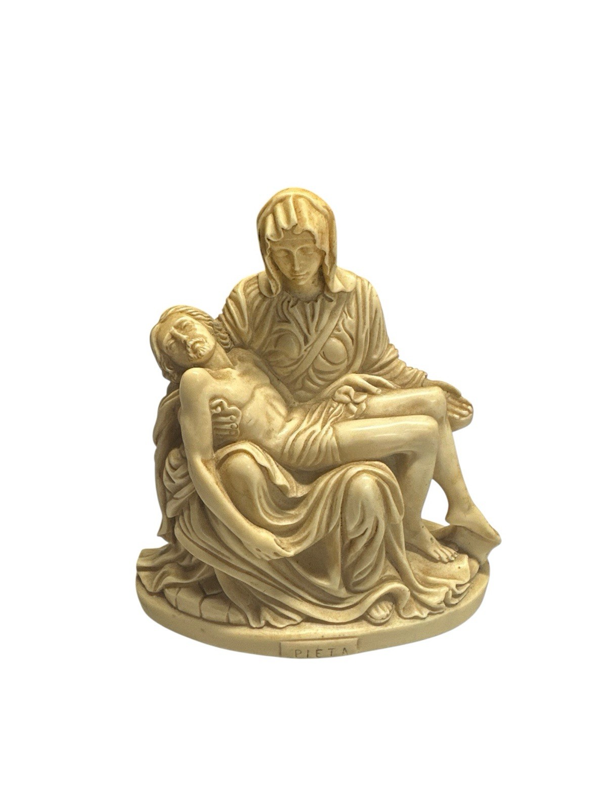 Vintage Sculpture/Statue La Pieta Mary Holding Jesus Crucified/Italy Pellegrian