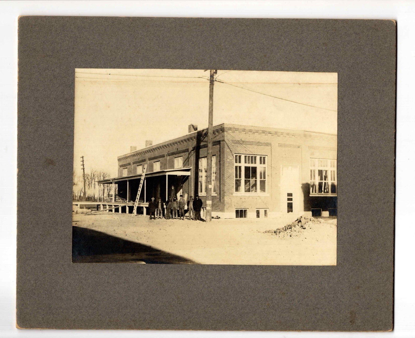 Antique c. 1910 Construction Of Building MINNEAPOLIS Minnesota MN Photo 8x9.5”