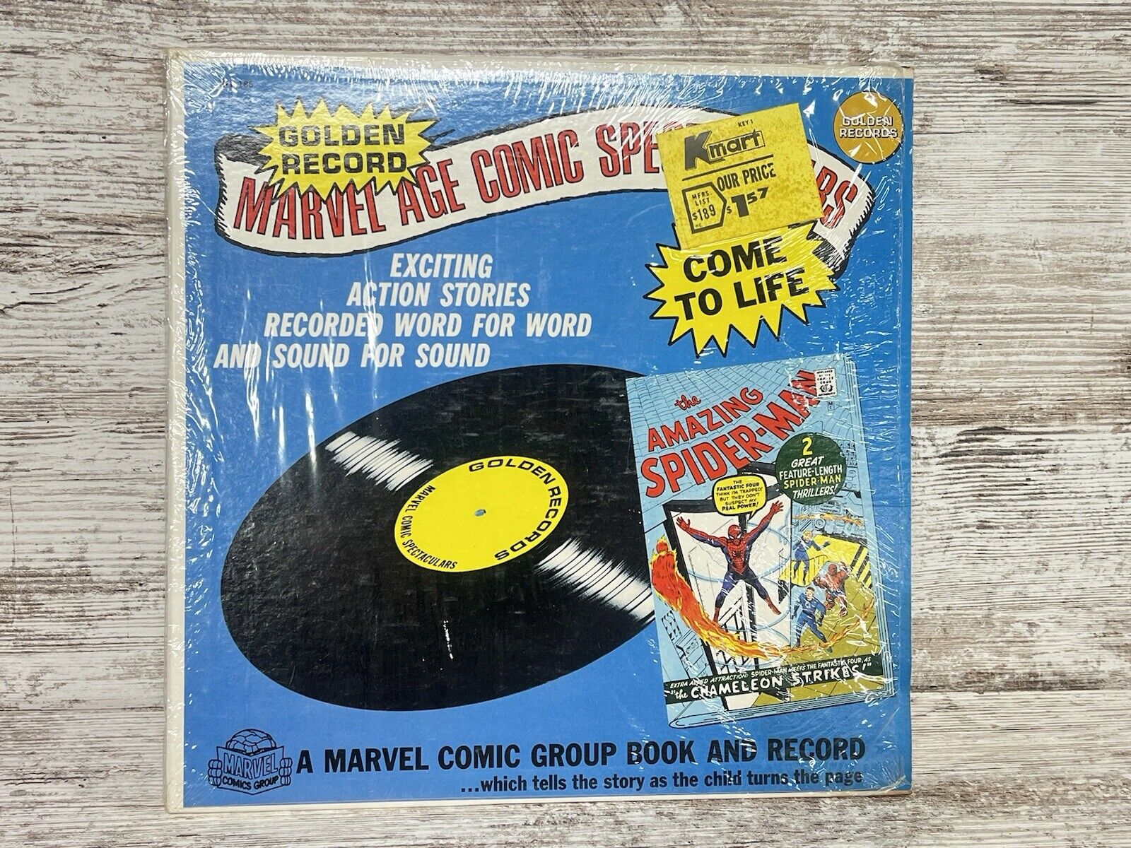 Golden Record Marvel Age Comic Spectacular AMAZING SPIDER-MAN SHRINK -No Comic