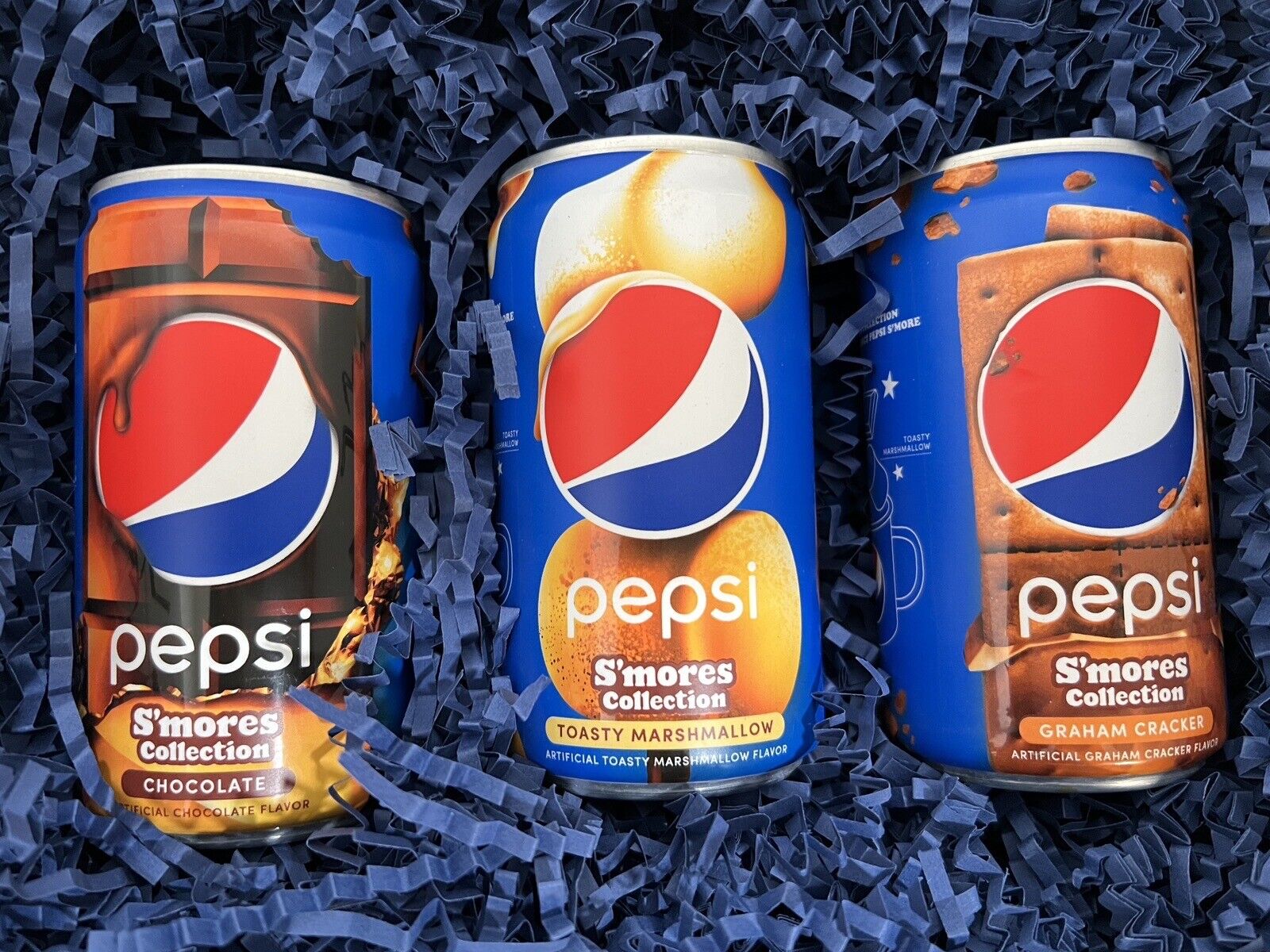 Pepsi S'mores LIMITED EDITION 3 Cans Set Smores Collection Sweepstakes