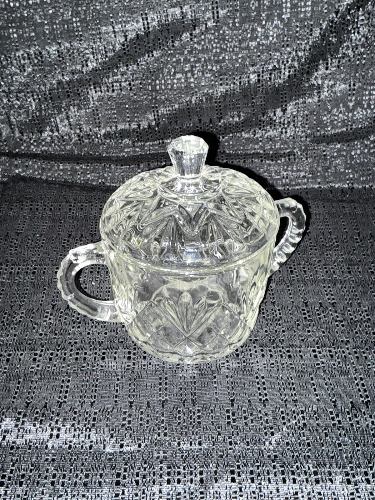 Vintage Prescut Anchor Hocking Pineapple Lidded Sugar Bowl