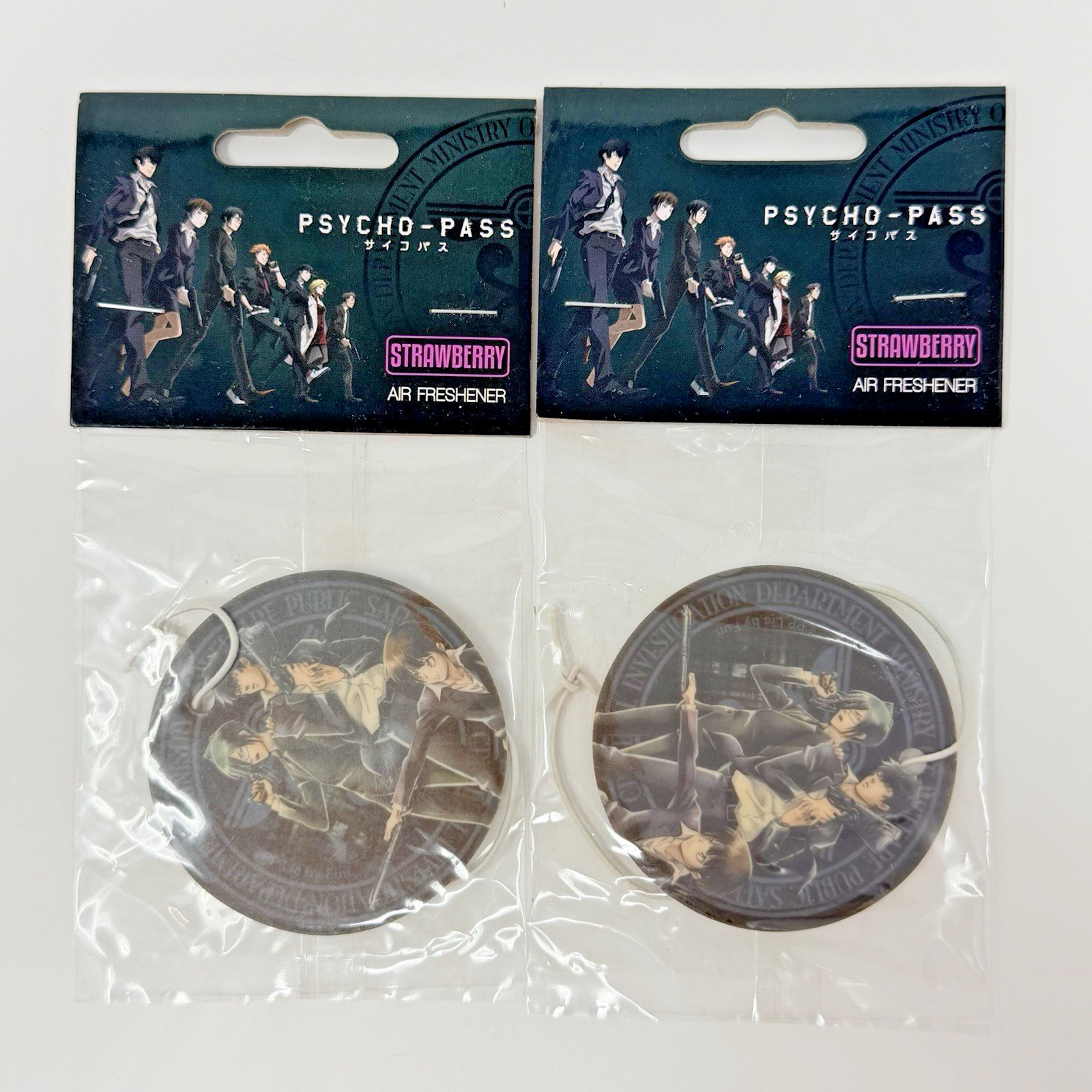 Psycho Pass Strawberry Air Freshener Lot of 2 Funimation GE Animation New Sealed