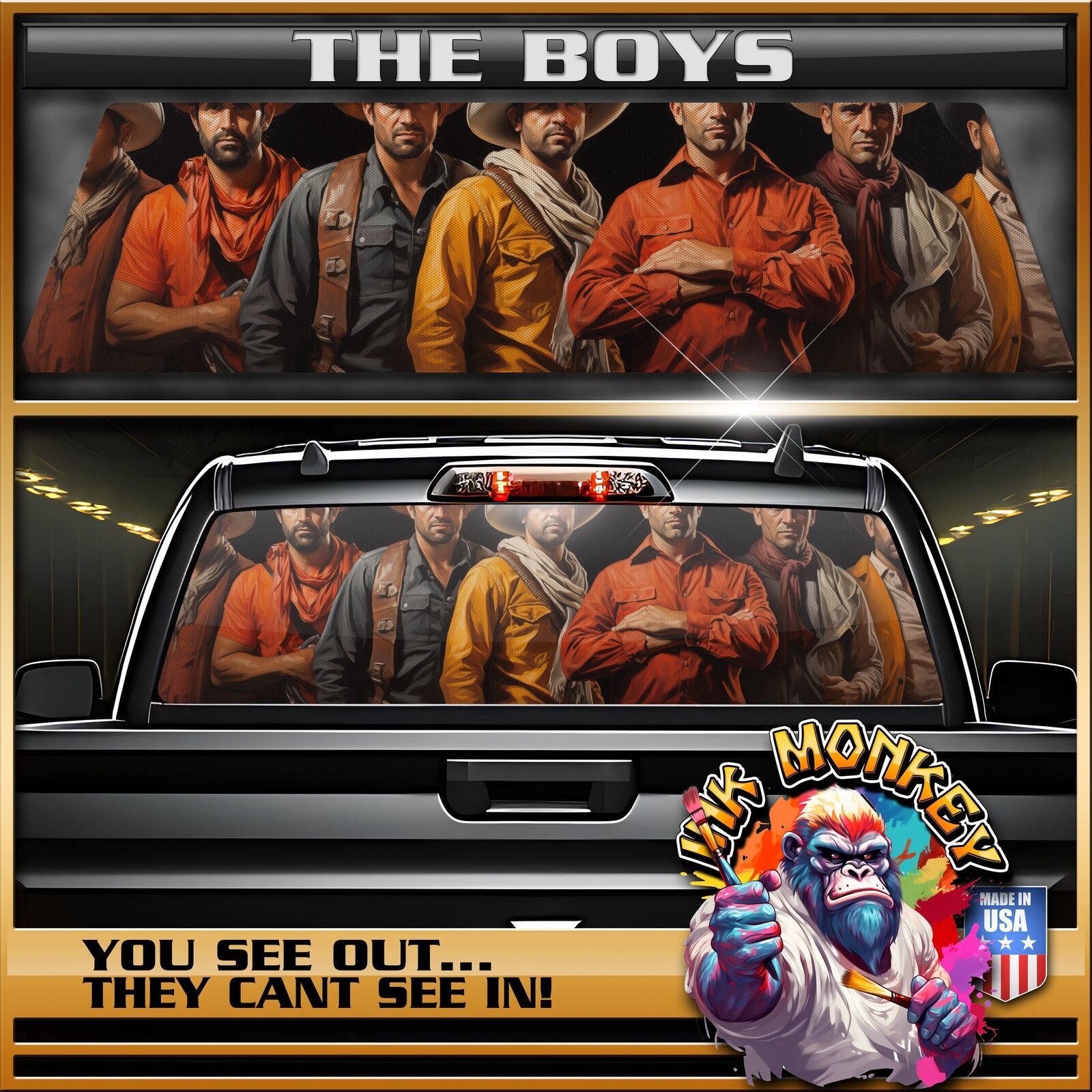 The Boys - Truck Back Window Graphics - Customizable