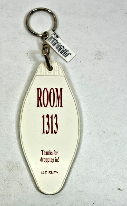 KEYCHAIN: The Hollywood Tower Hotel Tower of Terror Room 1313 w/Tags *FREE SHIP*