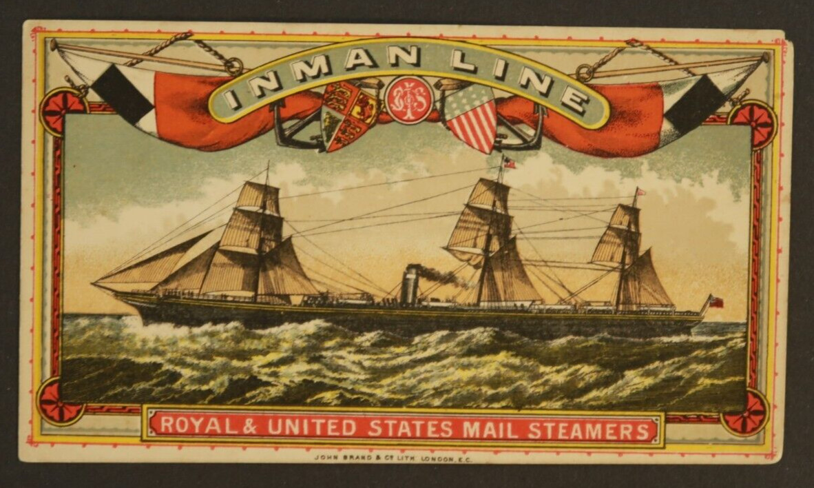 Inman Line VTG Trade Card 6