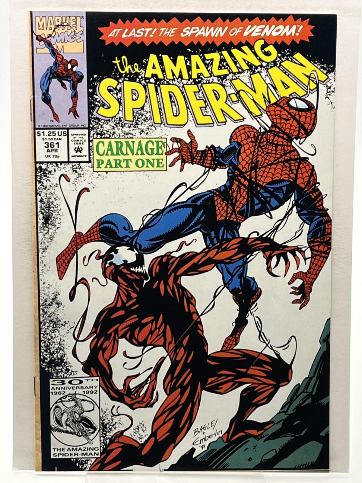Amazing Spider-Man #361 1st Print 1992 Marvel First Full Carnage Mark Bagley