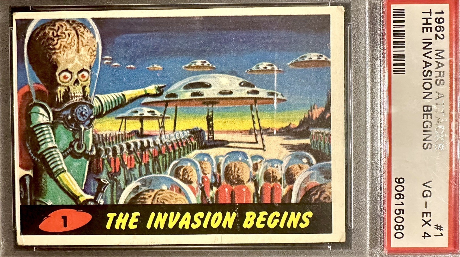 PSA 4 1962 Topps Mars Attacks #1 The Invasion Begins