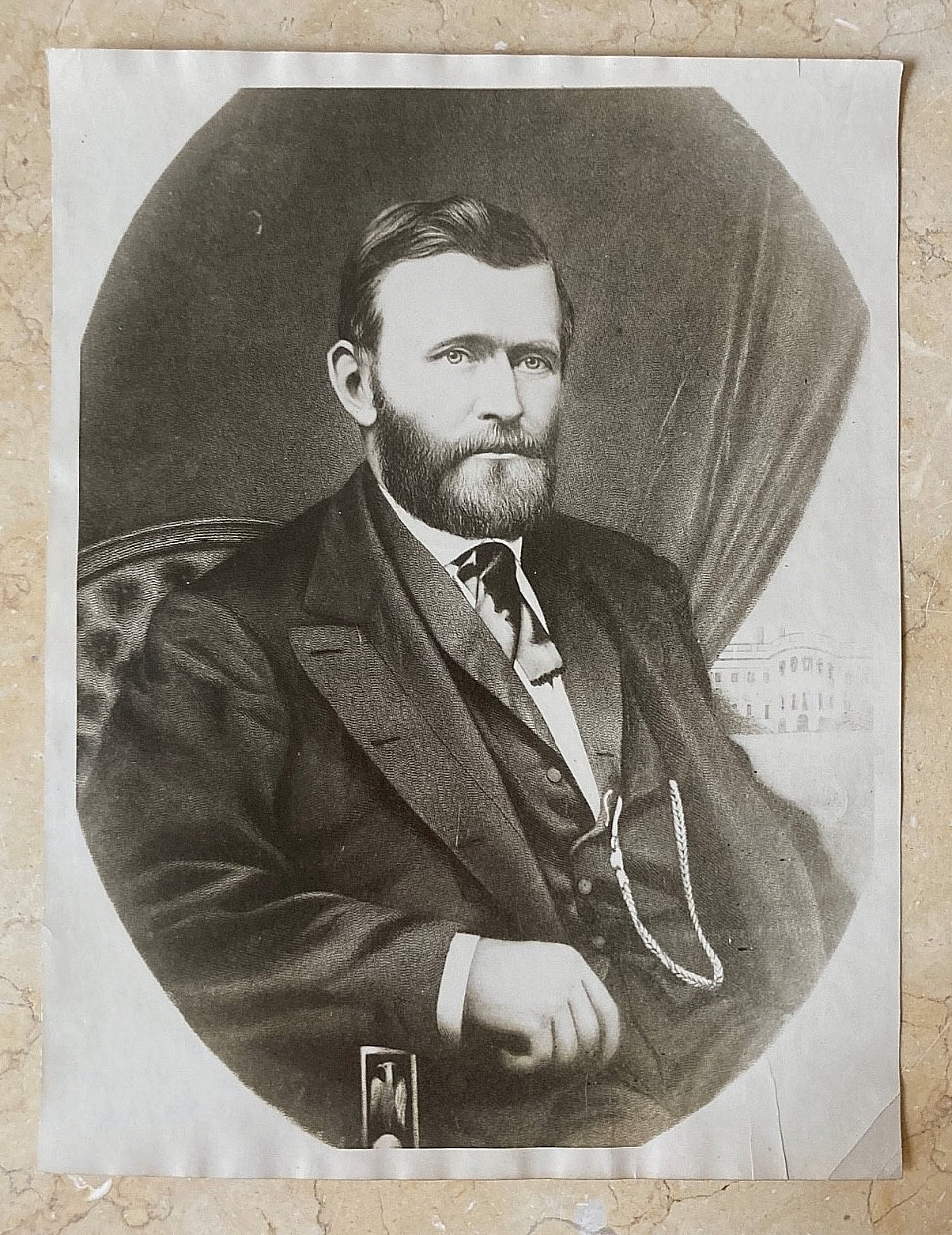 ORIGINAL CIVIL WAR UNION GENERAL GRANT AS PRESIDENT 1869 KEYSTONE PHOTO c1905