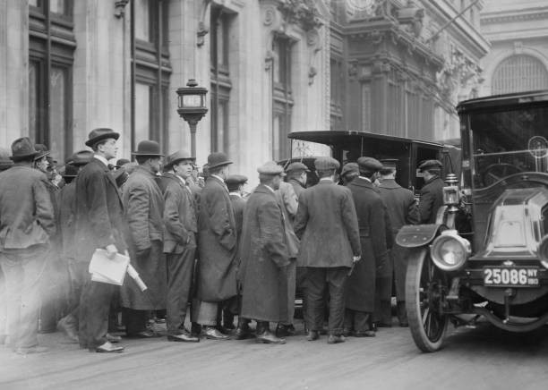 Taxi Strike ca 1910-1915 Historic Old Photograph