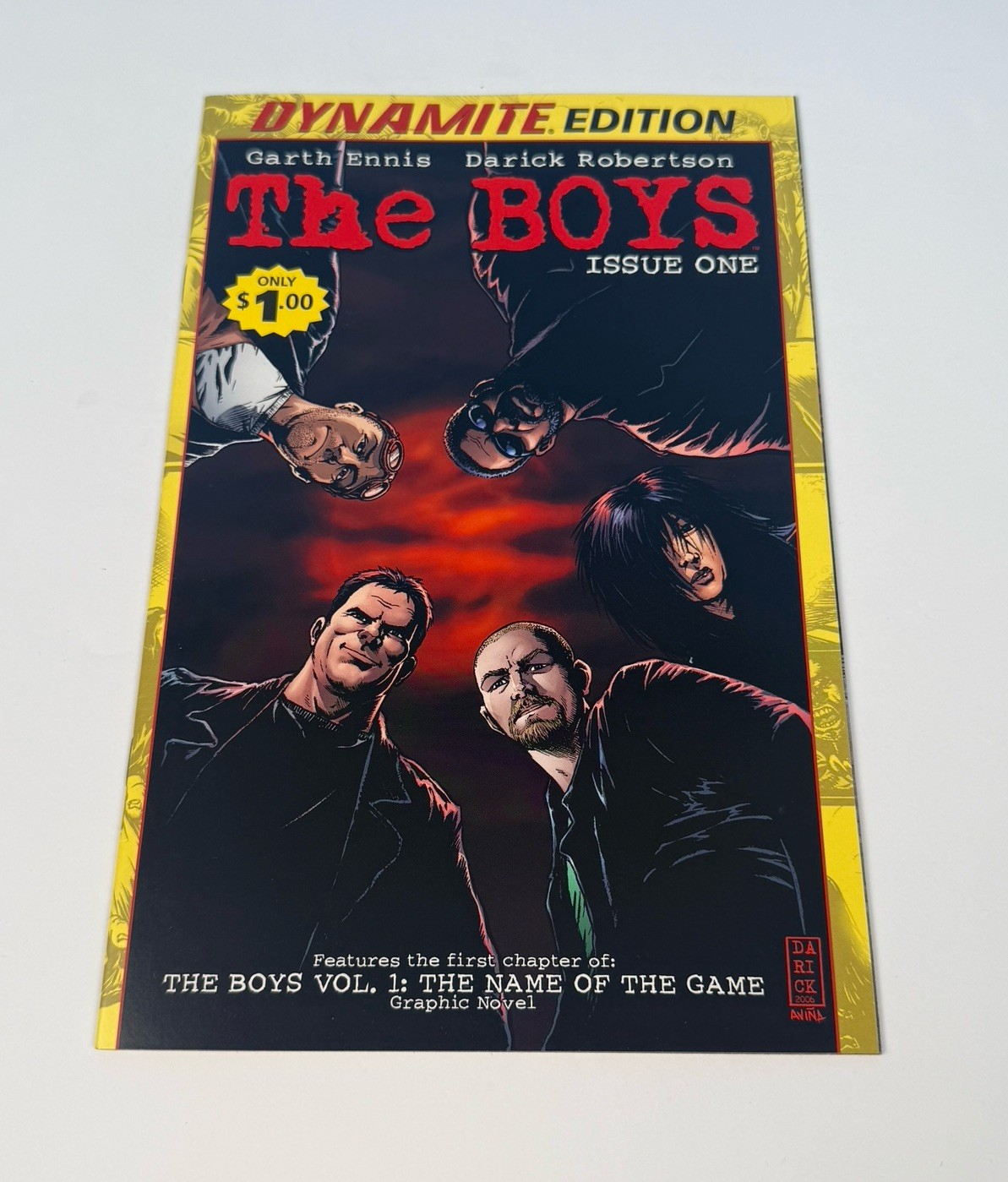 The Boys #1 ~ 2009 Dynamite ~ Garth Ennis ~ Dynamite Edition Reprint Flipbook
