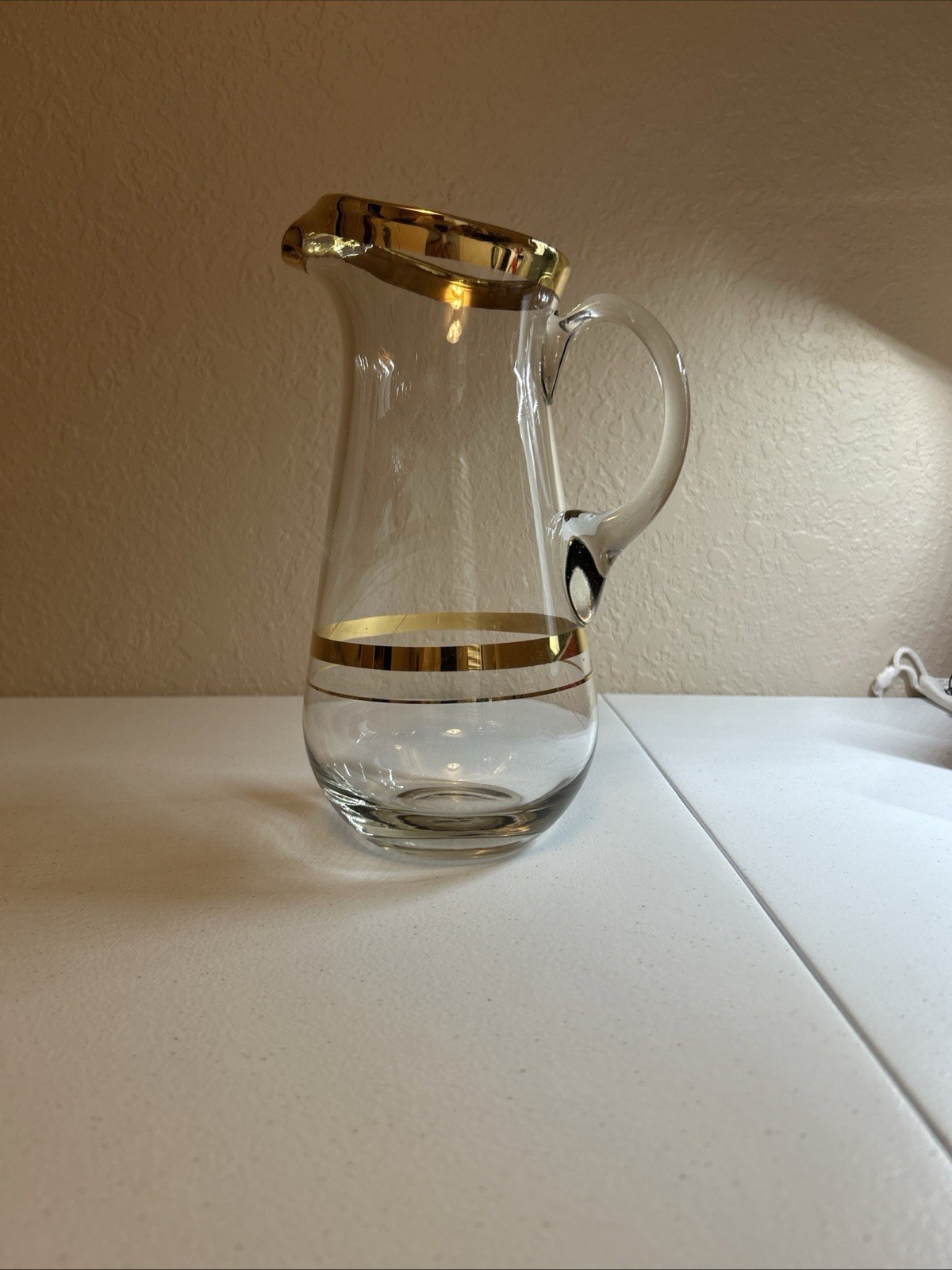 Vintage MCM Glass Pitcher