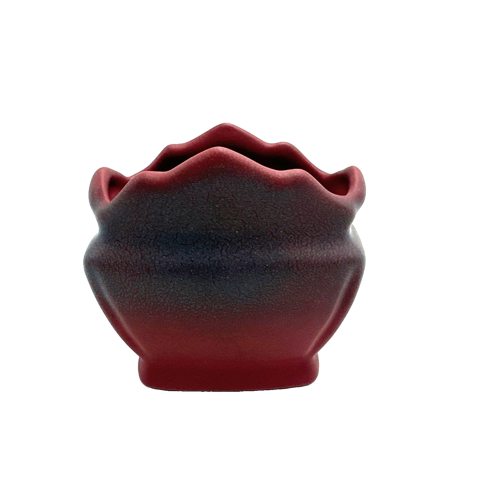 Vintage Van Briggle Art Pottery Vase Mulberry Scalloped Pillow Colorado Springs
